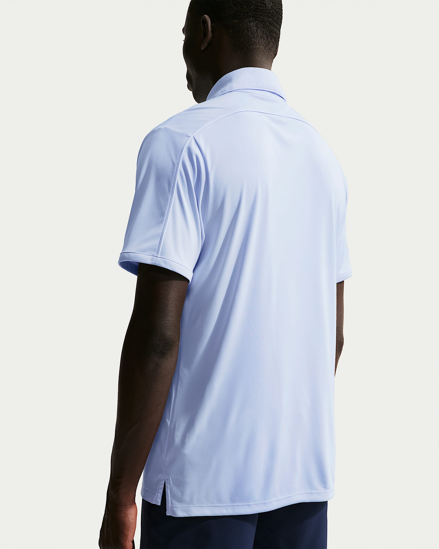 Nike Par Men's Dri-FIT Chest Logo Golf Polo - Football Grey/White