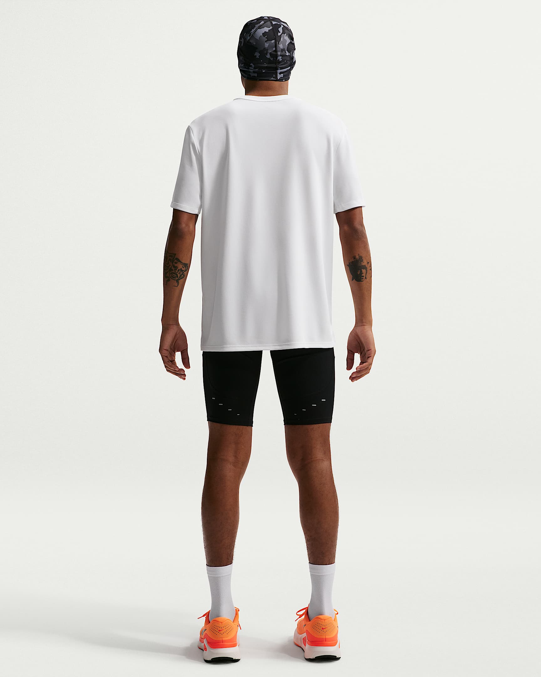 Nike Miler Men's Dri-FIT Short-Sleeve Running Top - White/White