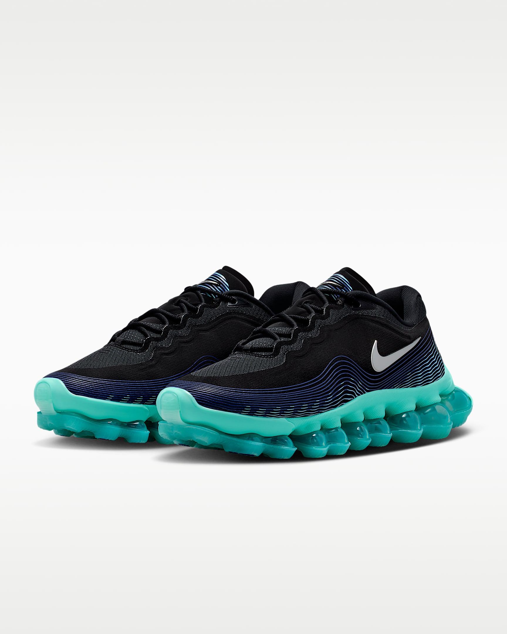 Nike Air Liquid Max Men's Shoes - Black/Radiant Blue/Aurora Green/Chrome