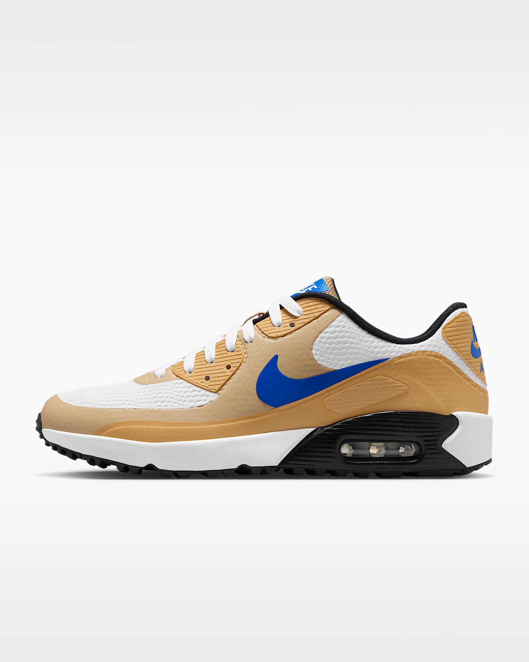 Nike Air Max 90 G Golf Ayakkabısı - Beyaz/Linen/Game Royal