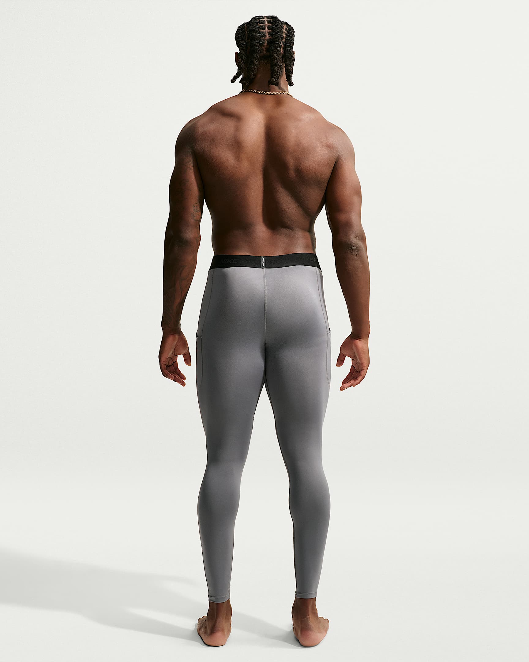 Legging de fitness Dri-FIT Nike Pro pour homme - Smoke Grey/Noir