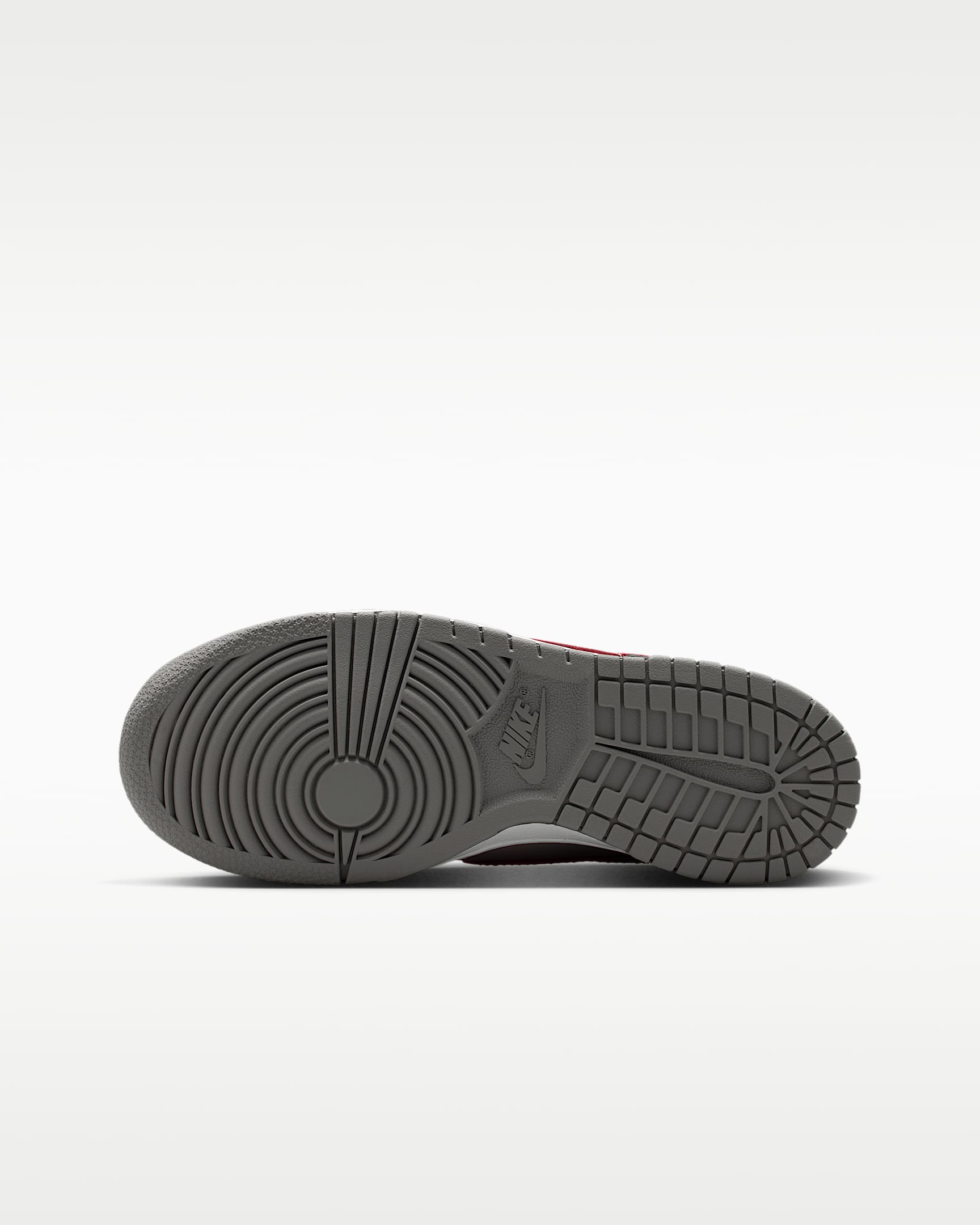 Tenis para niños grandes Nike Dunk Low - Adoquín/Gris suave/Plata noche/Rojo universitario