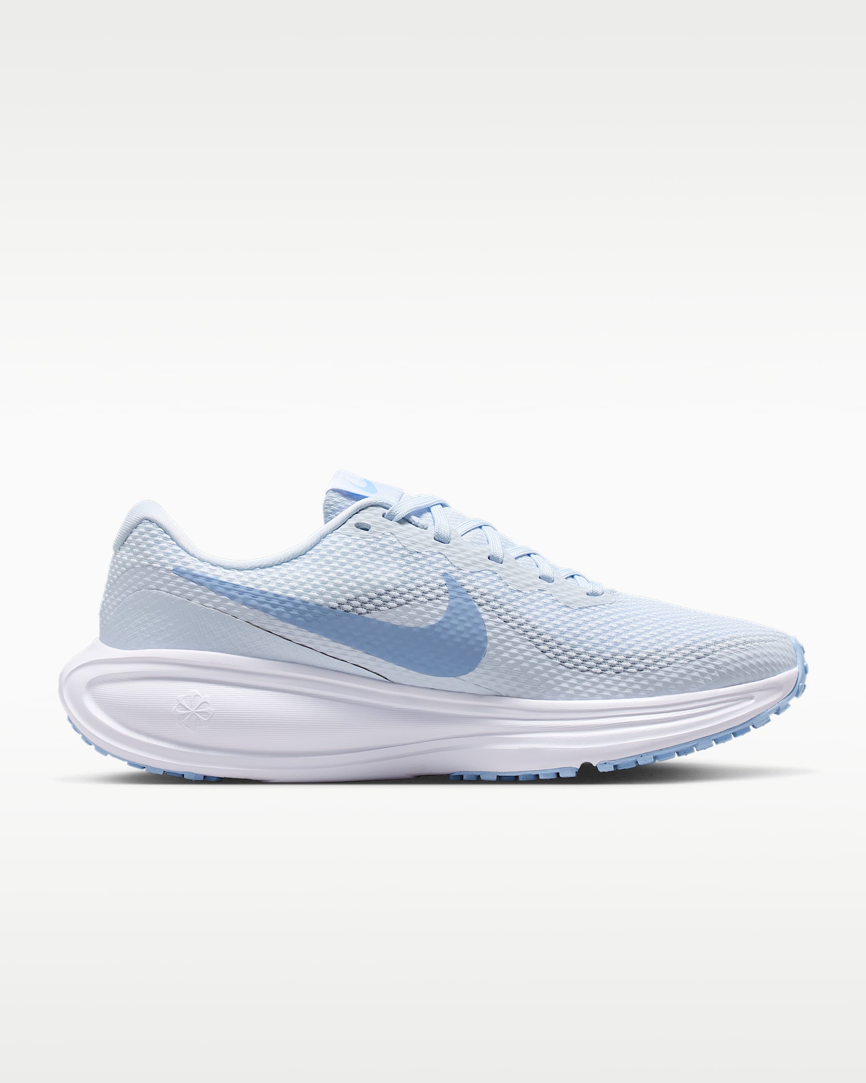 Tenis de correr en pavimento para mujer Nike Revolution 8 - Gris fútbol/Blanco/Antracita/Aluminio