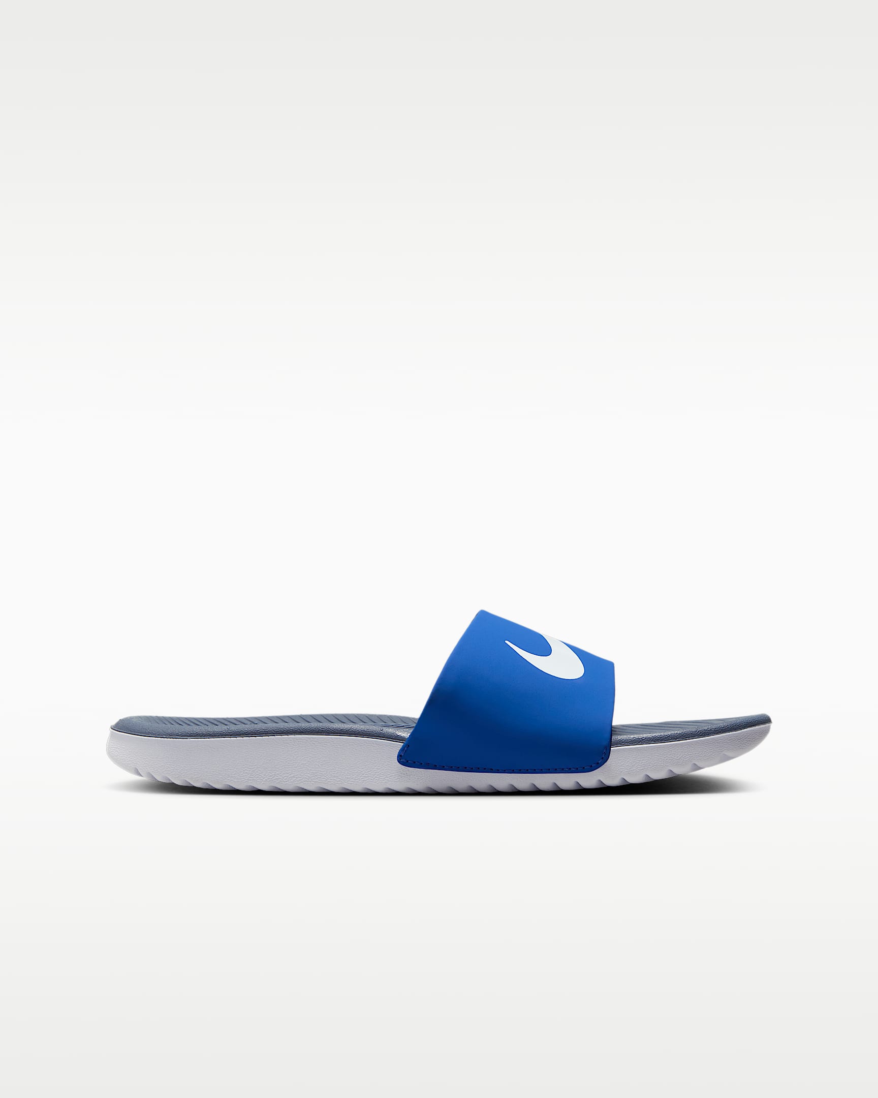Nike Kawa Little/Big Kids' Slides - Game Royal/Thunder Blue/White/White