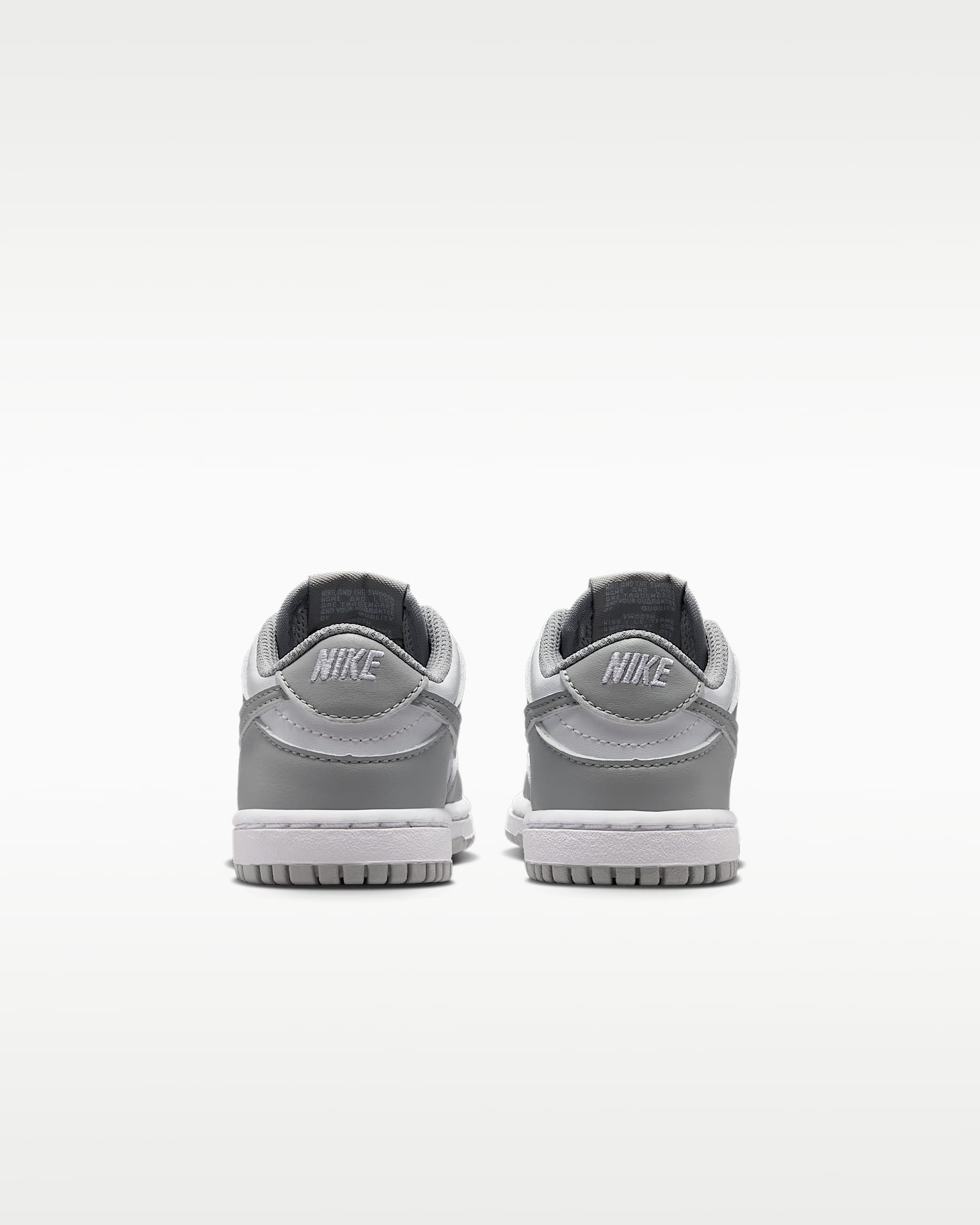 Nike Dunk Low-sko til babyer/småbørn - hvid/hvid/Light Smoke Grey