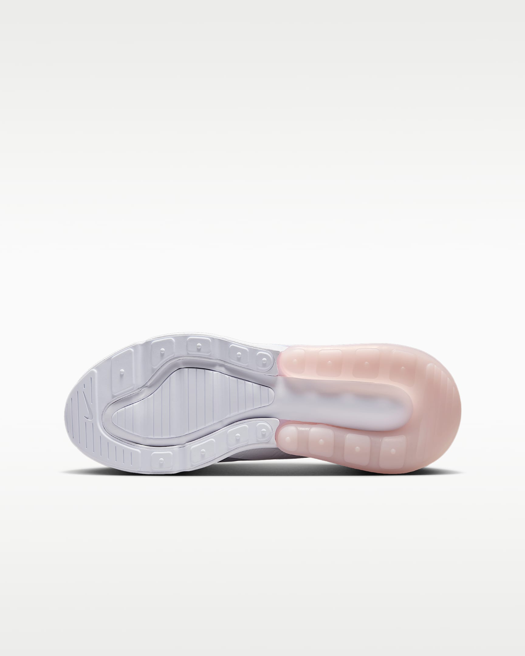 Nike Air Max 270 Older Kids' Shoes - White/Light Smoke Grey/Pink Foam