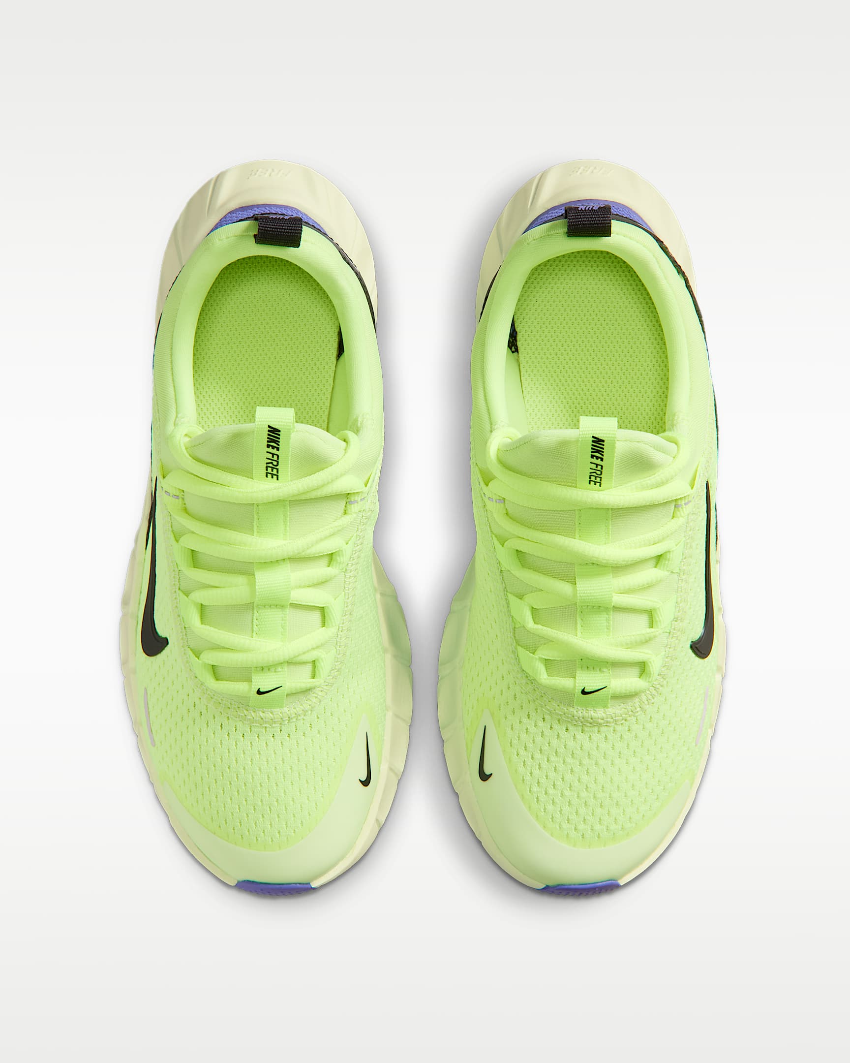 Nike Free Ride Older Kids' Running Shoes - Volt Ice/Lapis/Volt Tint/Black