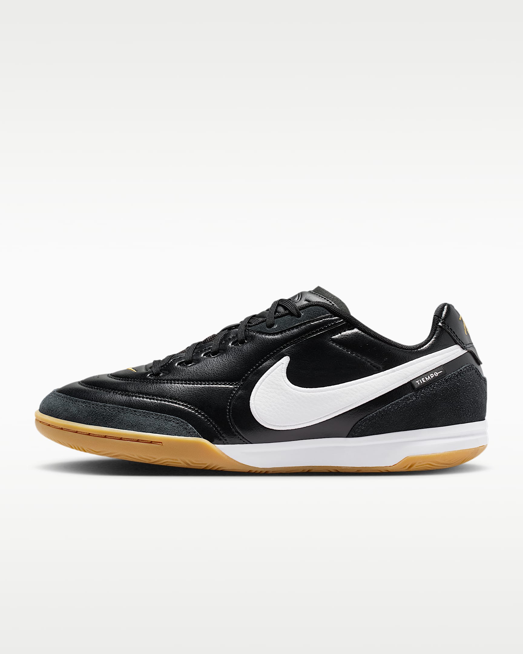 Nike Tiempo Streetgato Indoor/Court Low-Top Soccer Shoes - Black/White