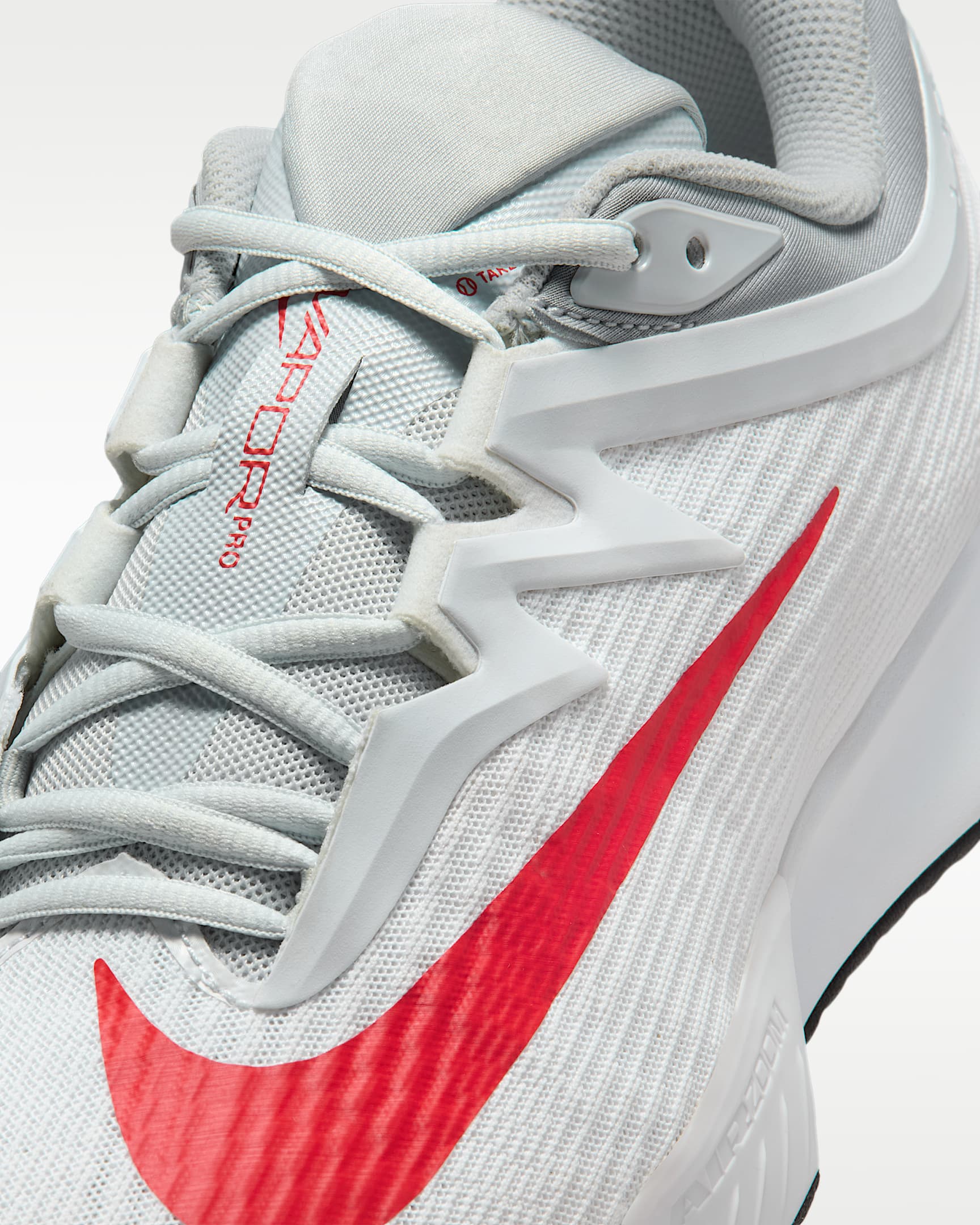 Nike Vapor Pro 3 Men's Hard Court Tennis Shoes - White/Pure Platinum/Light Crimson