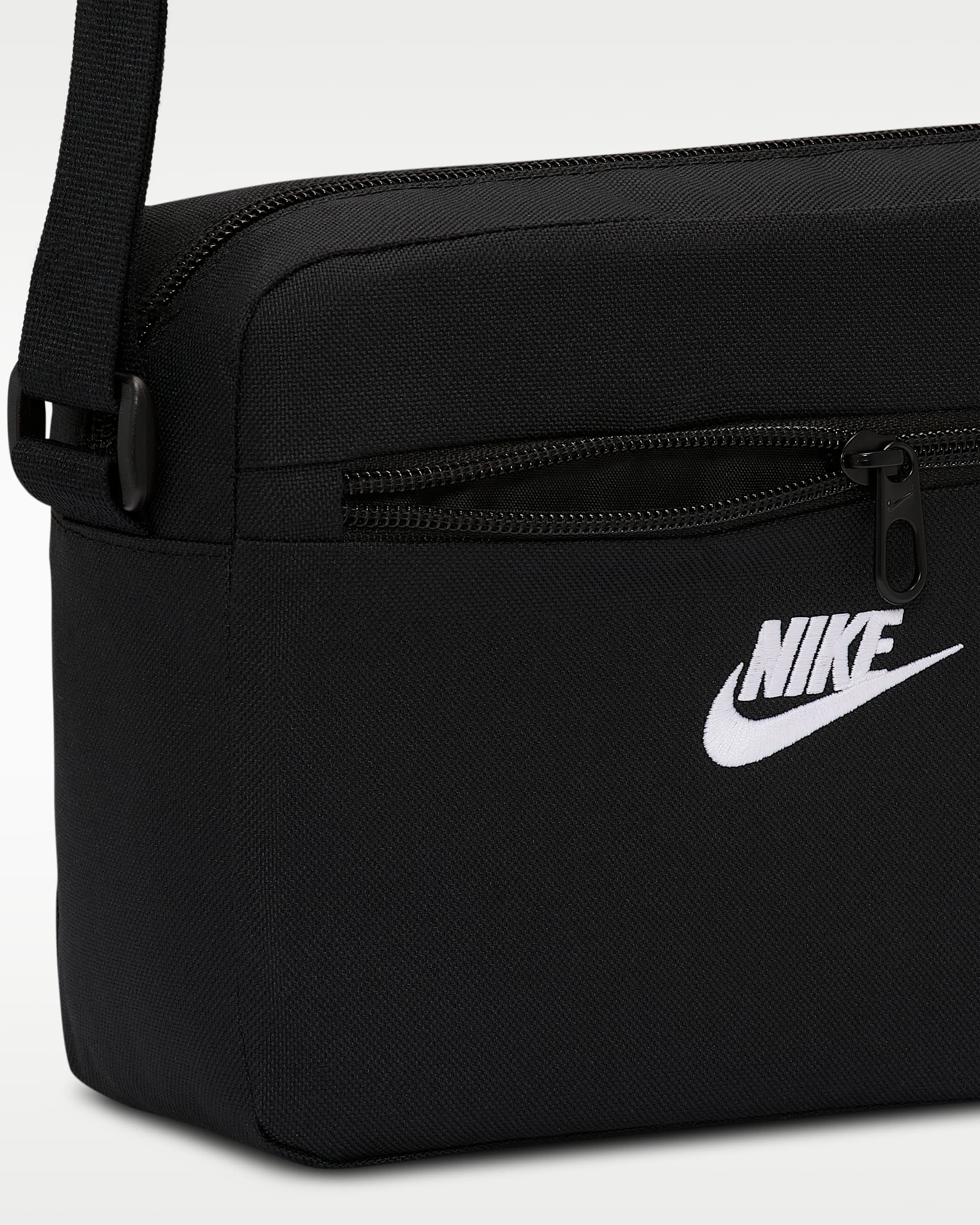 Borsa a tracolla Nike Heritage 2.0 (4 l) - Nero/Nero/Bianco