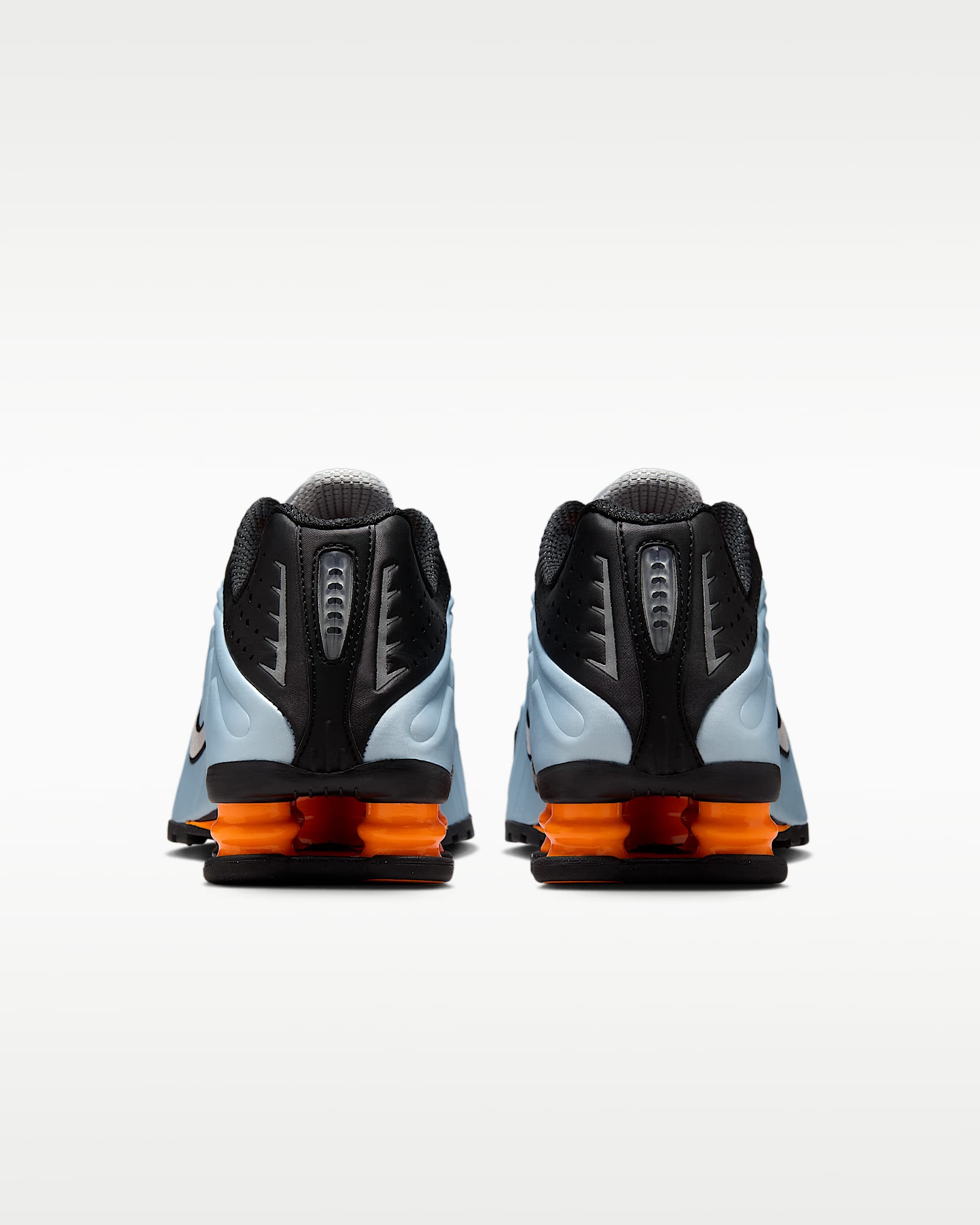 Tenis para mujer Nike Shox R4 - Tinte azul/Naranja total/Negro/Plata metalizado