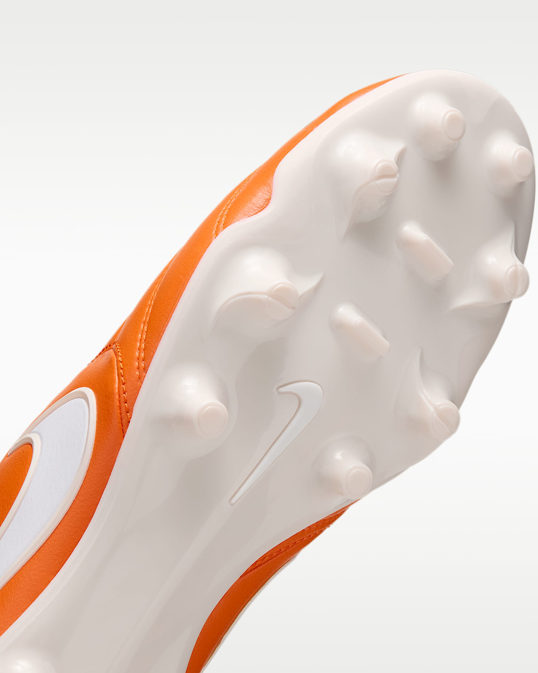Nike Tiempo Ligera Pro Firm-Ground Low-Top Soccer Cleats - Safety Orange/White