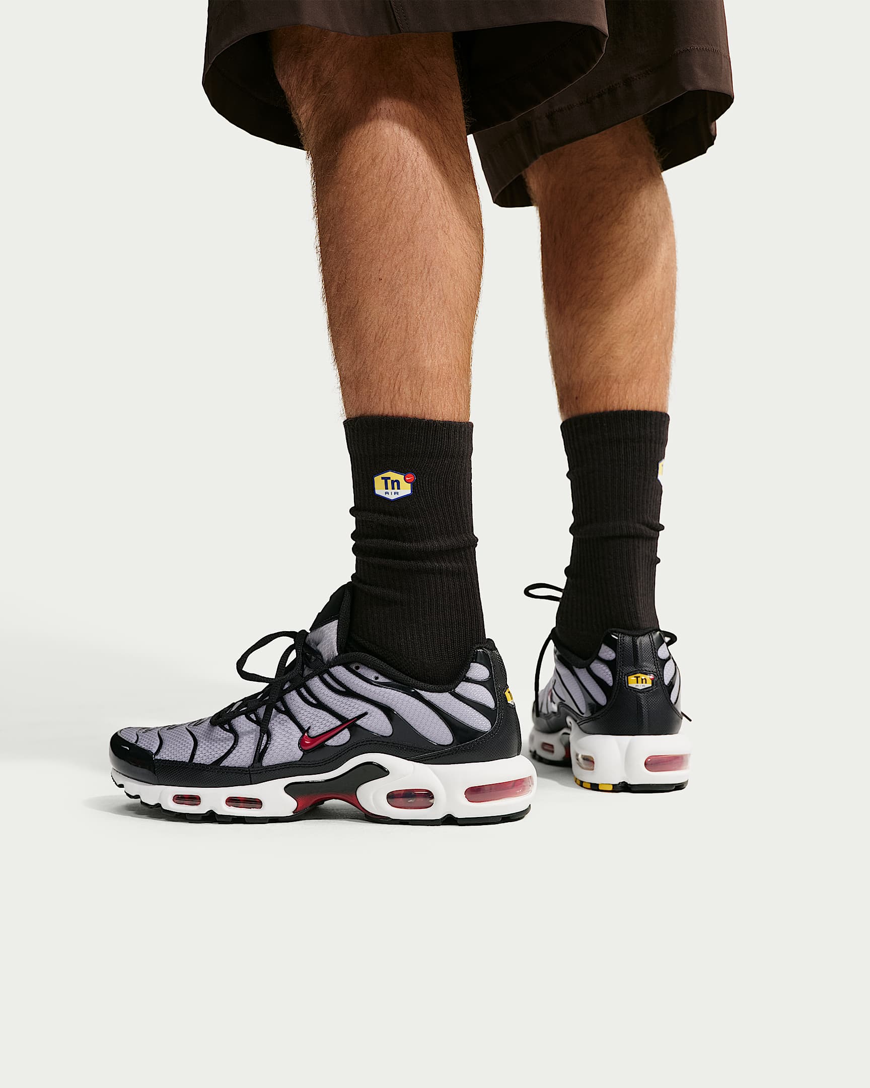 Nike Air Max Plus Men's Shoes - Wolf Grey/Black/White/Tough Red