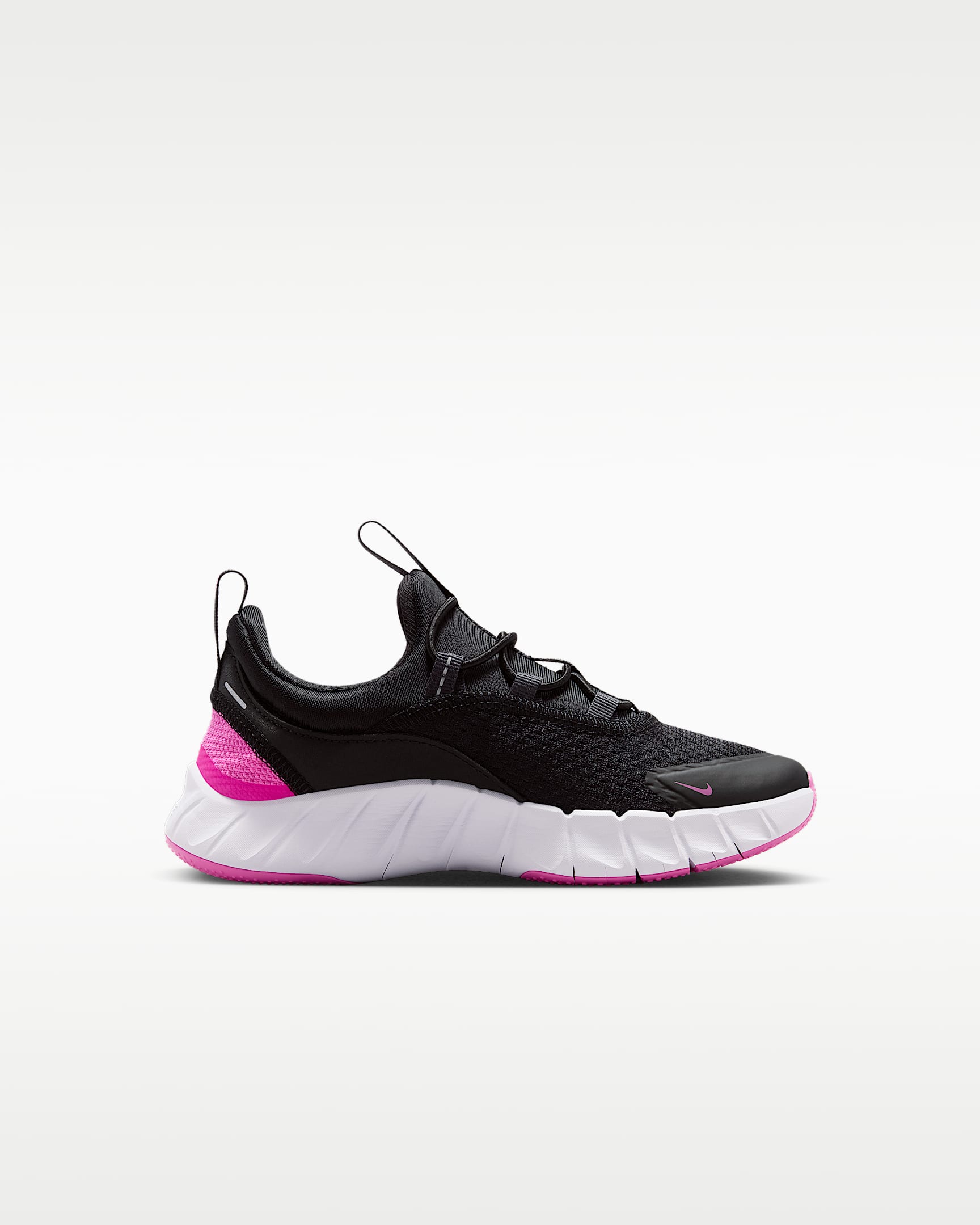 Nike Free Ride Younger Kids' Running Shoes - Black/Anthracite/White/Playful Pink