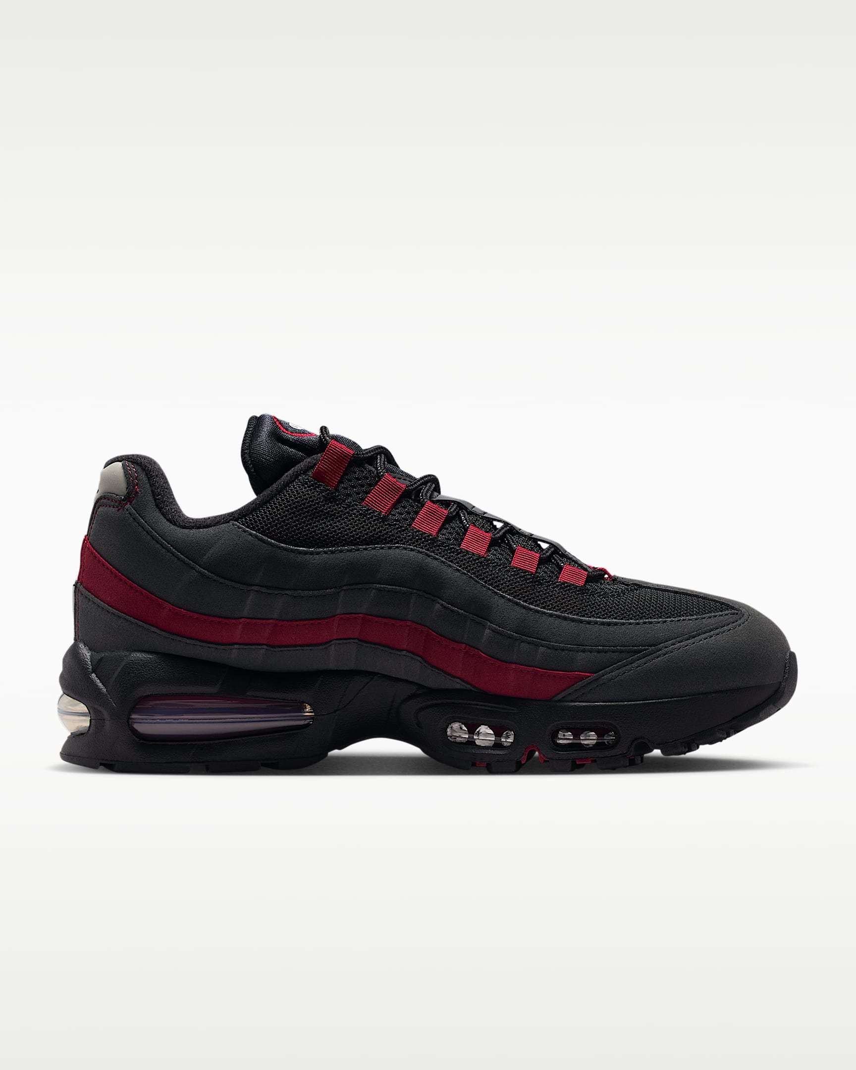Nike Air Max 95 Big Bubble "OG" Men's Shoes - Black/Team Crimson/Wolf Grey/Black
