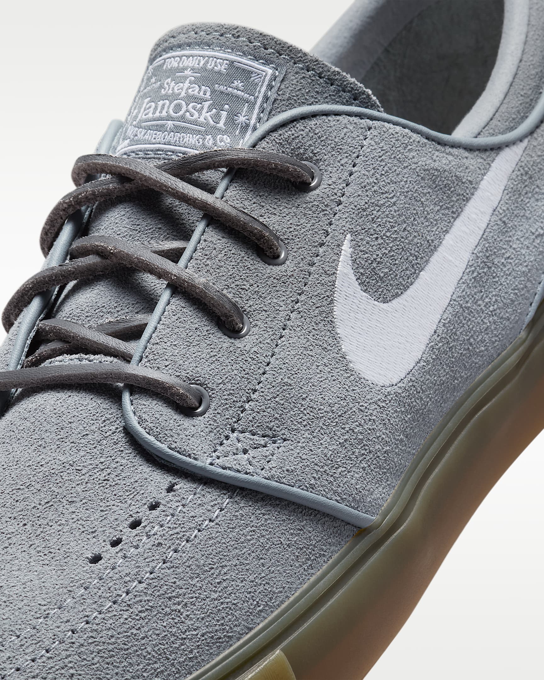 Nike SB Zoom Janoski OG+ 滑板鞋 - Cool Grey/Cool Grey/Gum Light Brown/白色