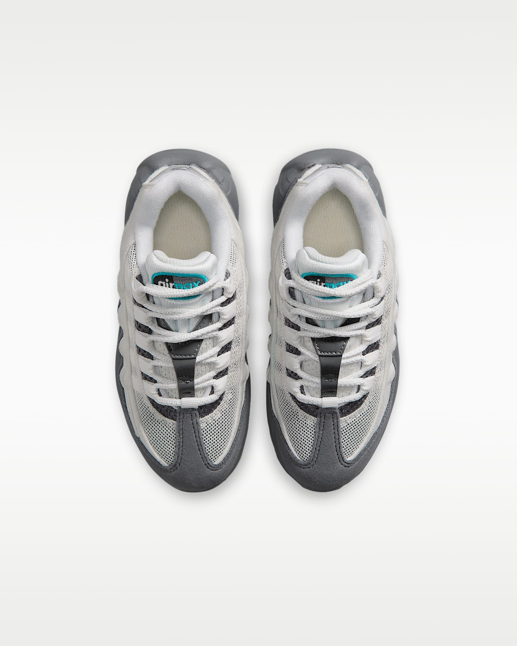 Nike Air Max '95 小童鞋款 - Summit White/Smoke Grey/Dark Smoke Grey/Dusty Cactus