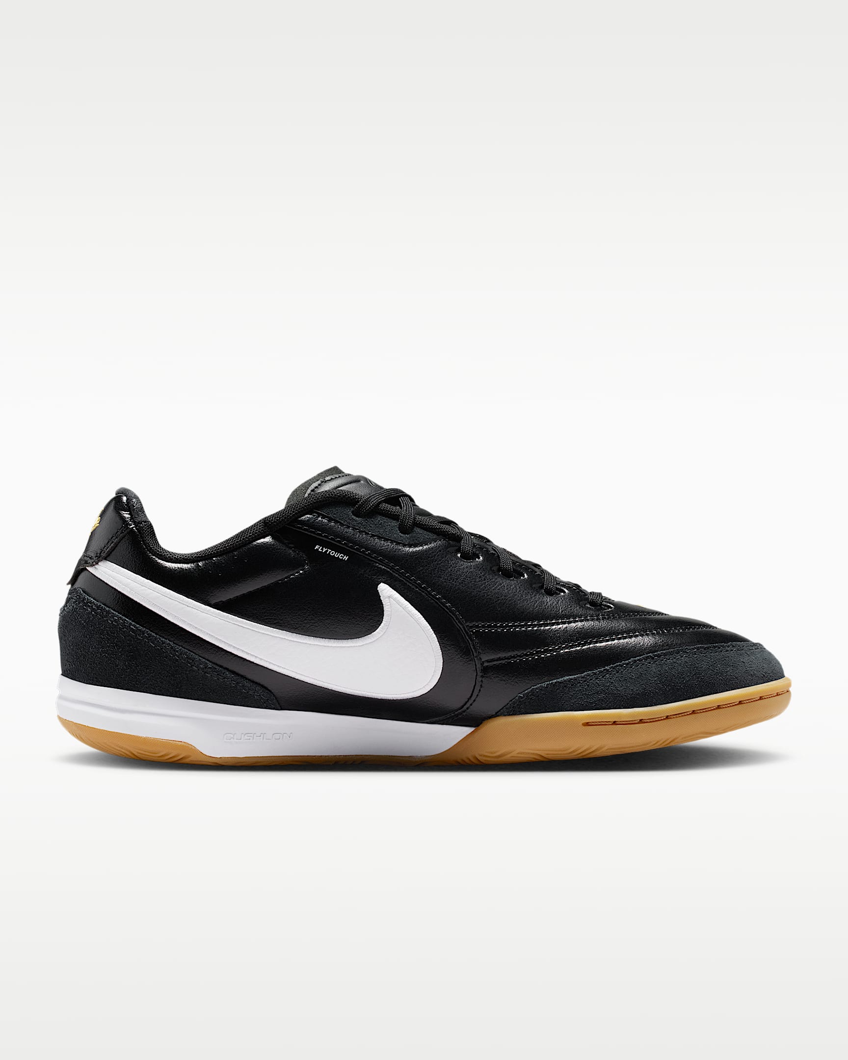Nike Tiempo Streetgato Indoor/Court Low-Top Soccer Shoes - Black/White