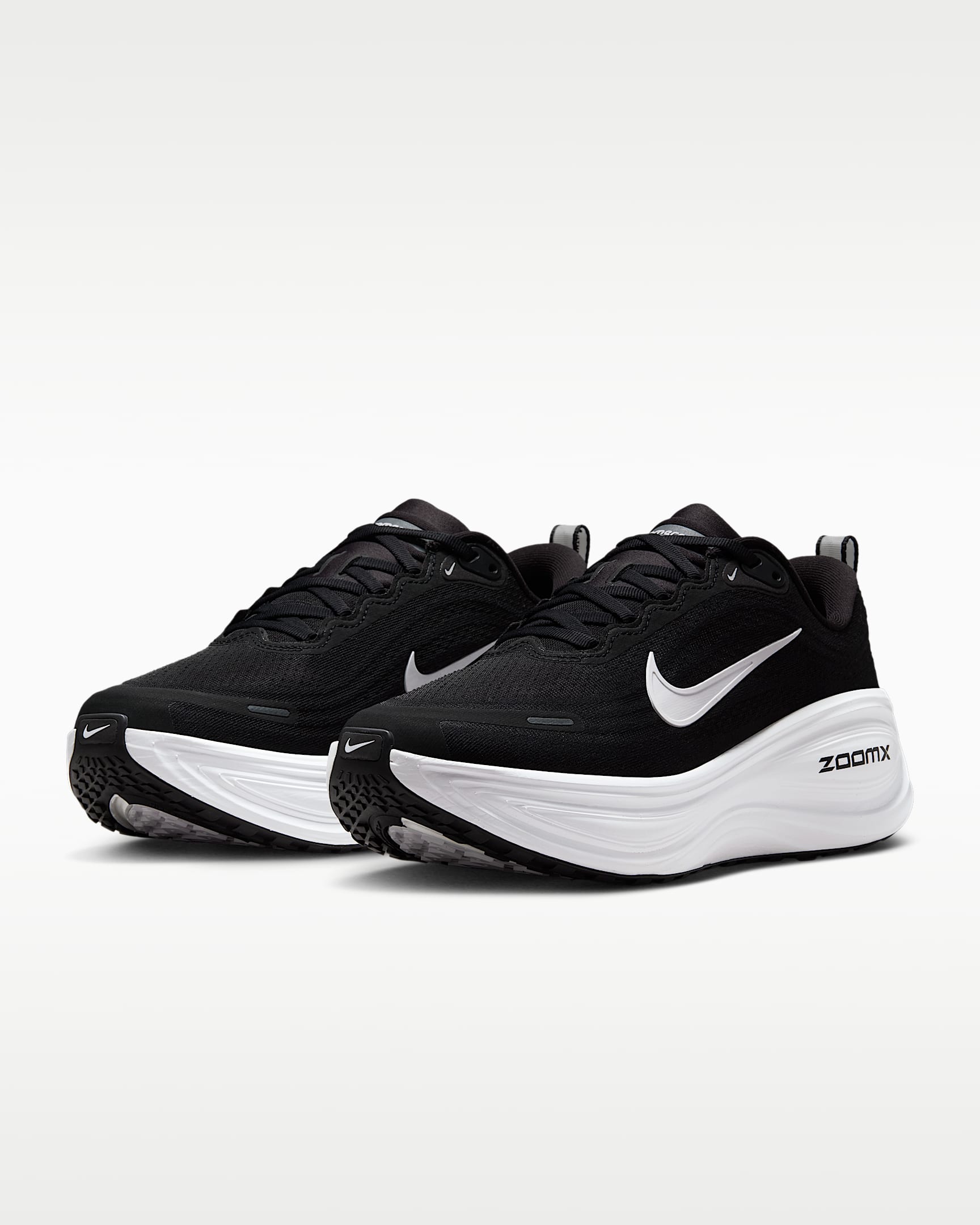 Nike Vomero Plus Women's Road Running Shoes (Wide) - Black/Cool Grey/Metallic Dark Grey/White