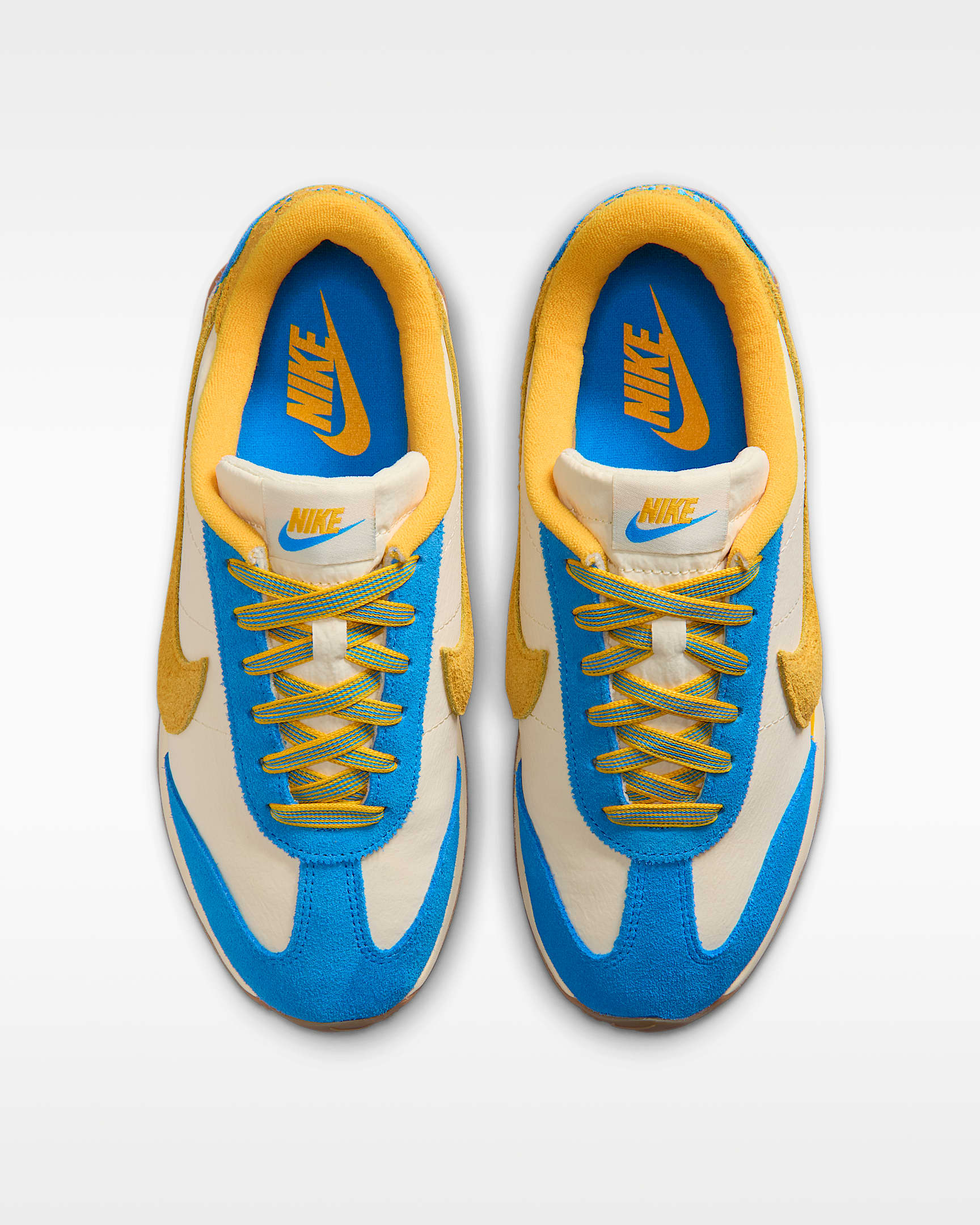 Nike Pacific "Game Day"  Women's Shoes - Coconut Milk/Photo Blue/Gum Medium Brown/University Gold