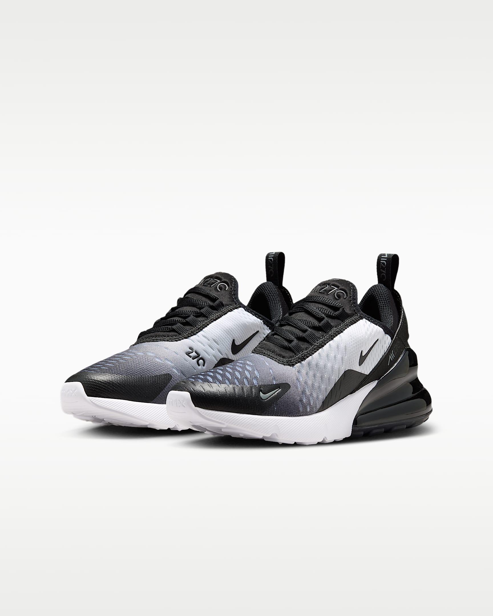 Nike Air Max 270 Older Kids' Shoes - Black/White/Cool Grey/Black
