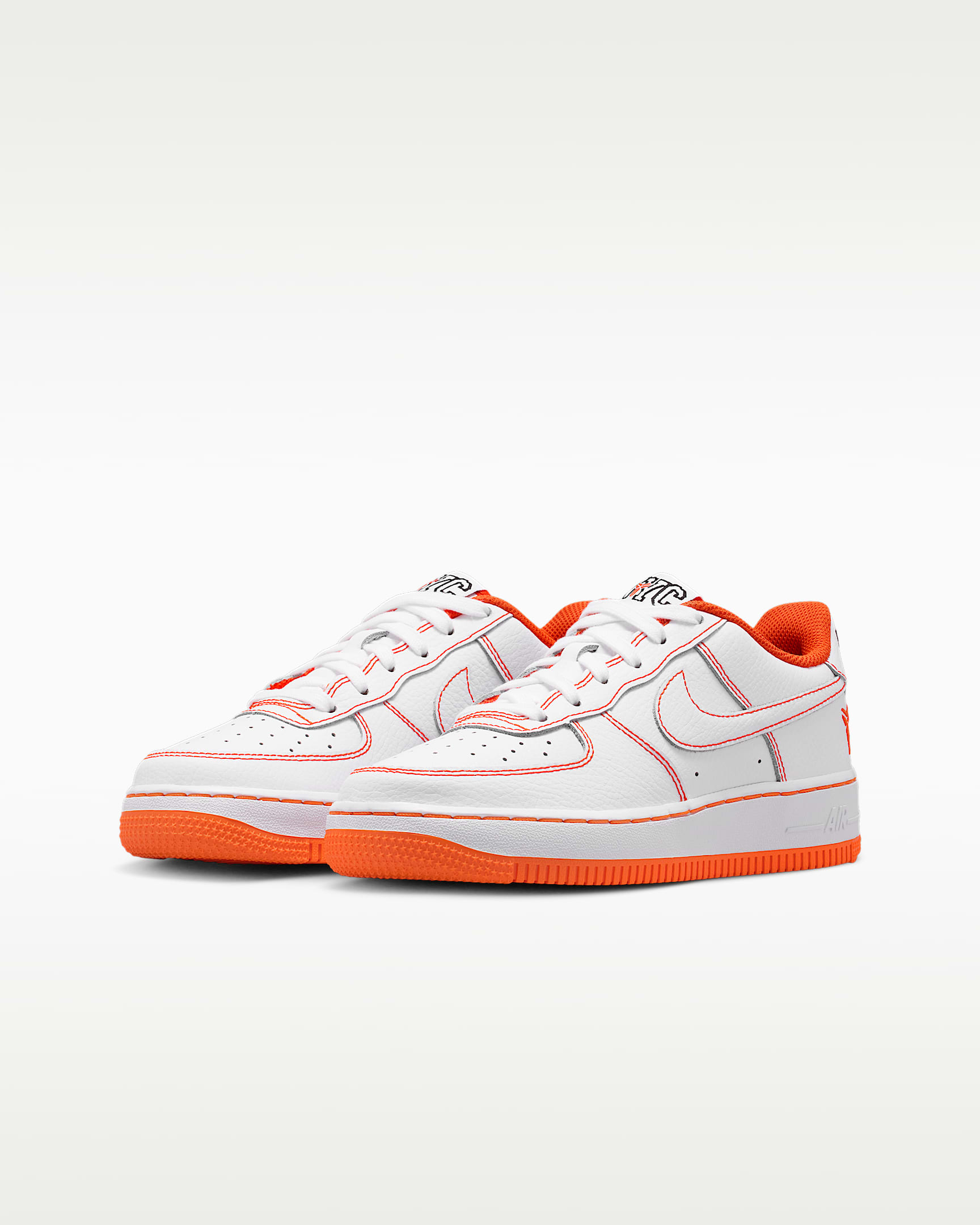 Nike Air Force 1 Low Protro LOTR Big Kids' Shoes - White/Safety Orange/White