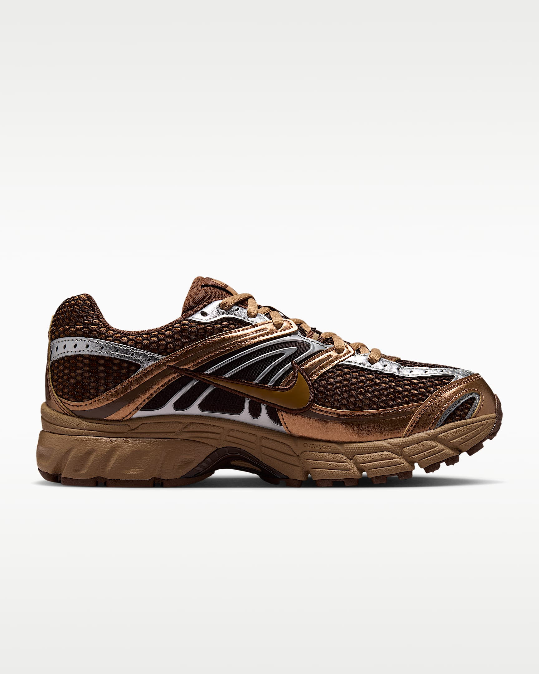 Nike Air Max Moto 2K Women's Shoes with Reflective Design Accents - Light British Tan/Cacao Wow/Metallic Silver/Dark Driftwood
