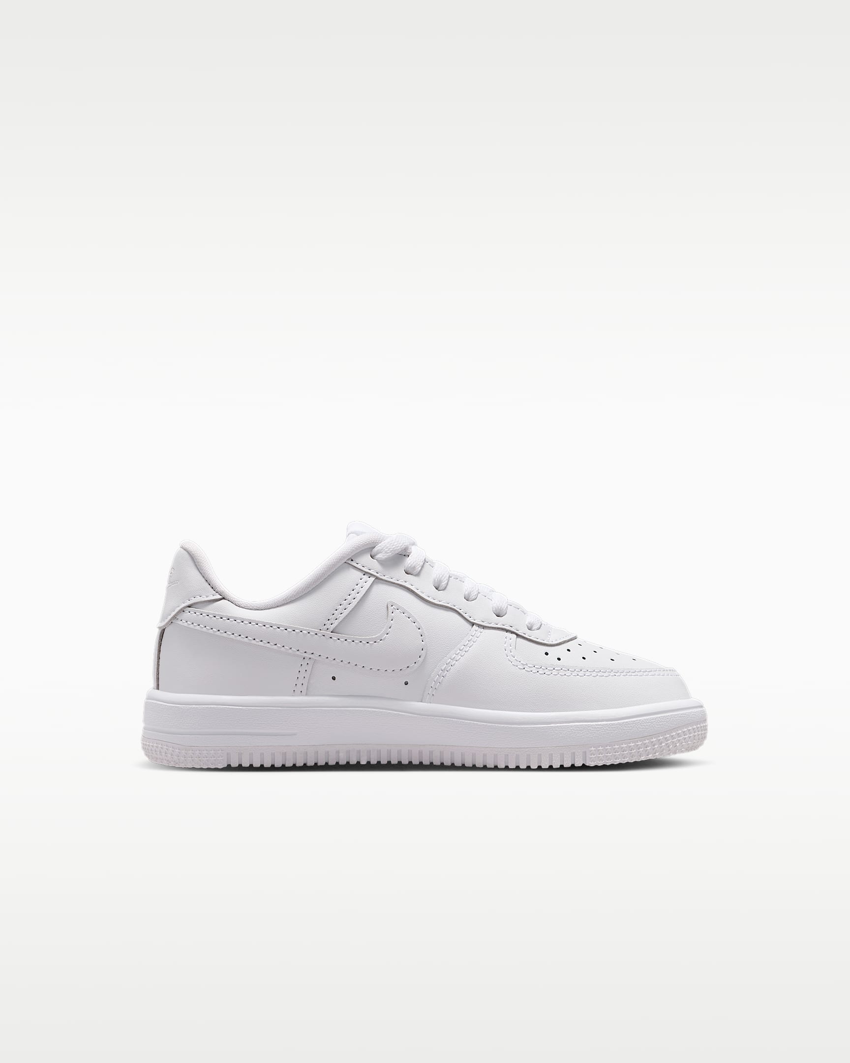 Nike Force 1 Low Little Kids' Shoes - White/White/White/White