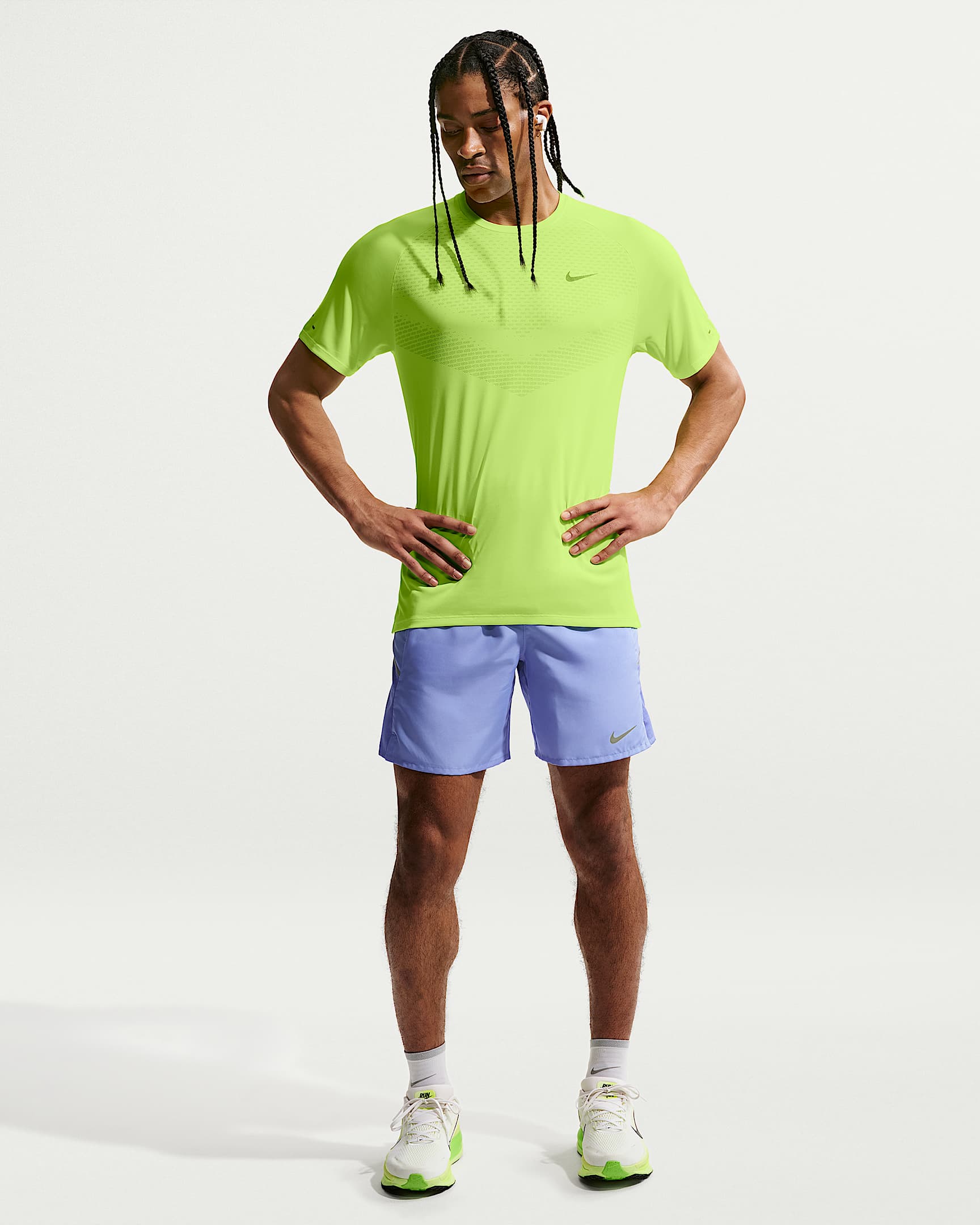 Nike Stride Men's Dri-FIT ADV Short-Sleeve Running Top - Volt Ice