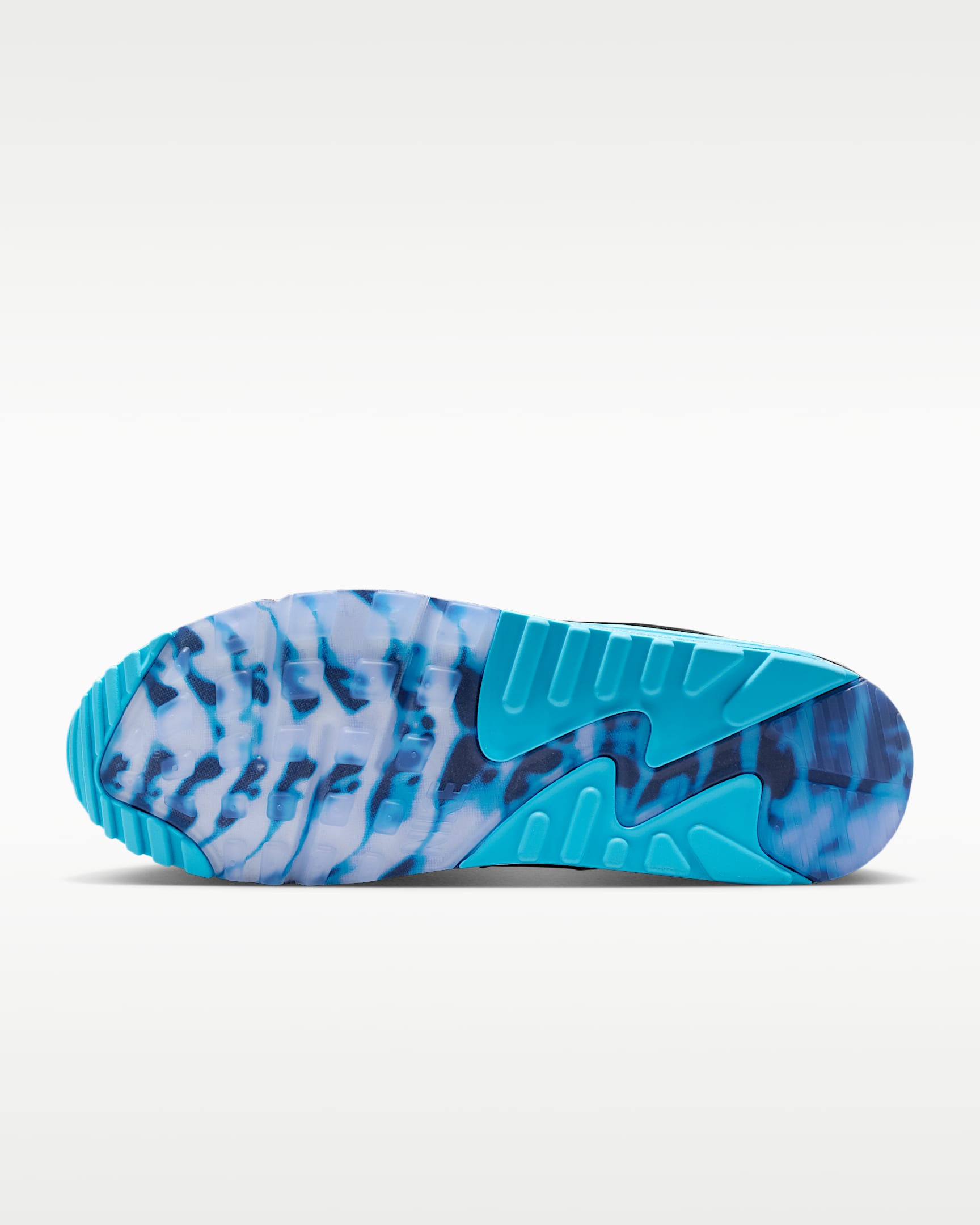 Tenis para hombre Nike Air Max 90 Premium "Scorpion" - Negro/Azul gamma/Hielo/Cromo