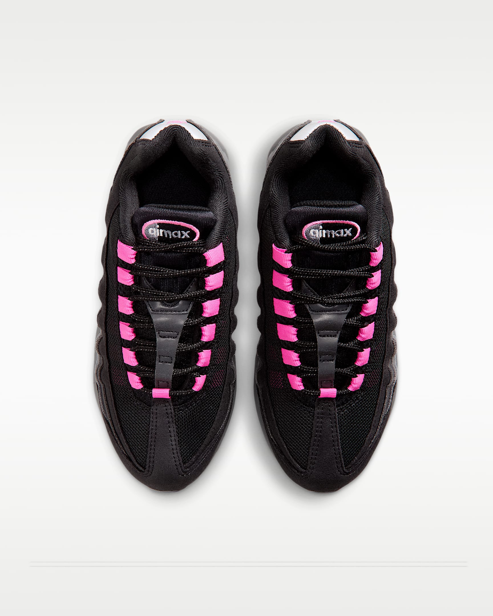 Nike Air Max 95 Big Bubble Big Kids' Shoes - Black/Cool Grey/Iron Grey/Playful Pink