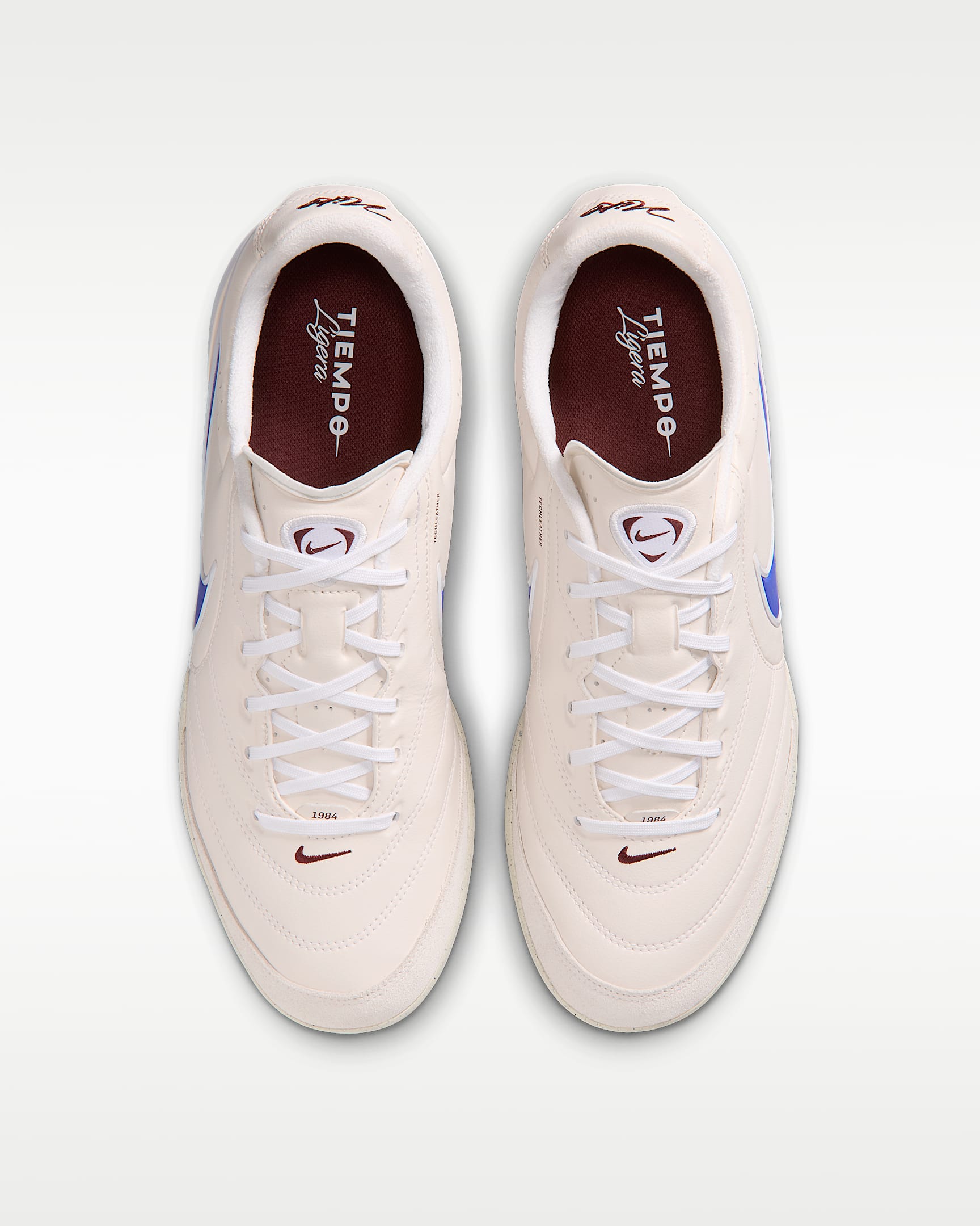 Nike Tiempo Ligera Pro Düşük Bilekli Halı Saha Kramponu - Chalk/Beyaz/Racer Blue