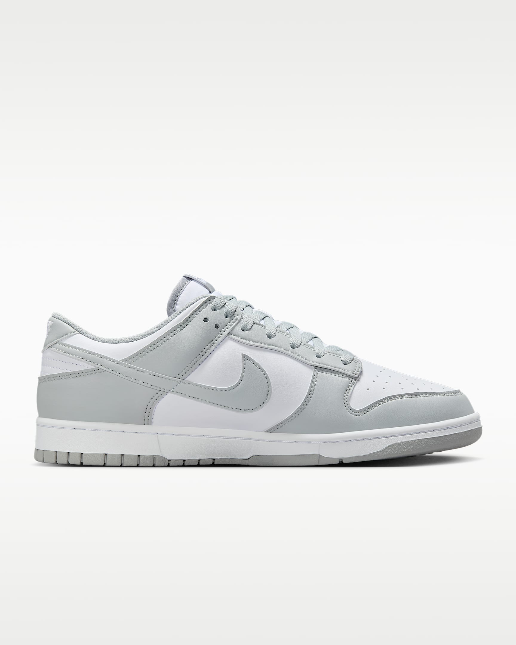 Nike Dunk Low Retro Men's Shoes - White/White/Light Smoke Grey