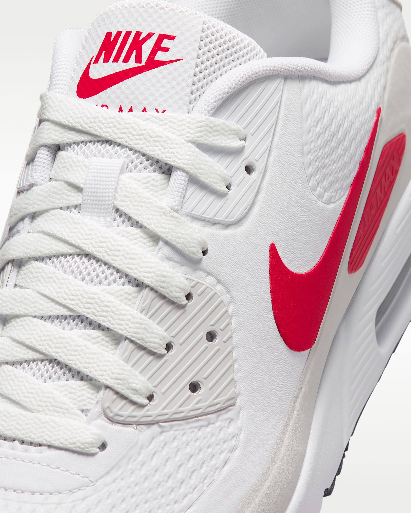 Buty do golfa Nike Air Max 90 G - Biel/Photon Dust/Midnight Navy/Fire Red