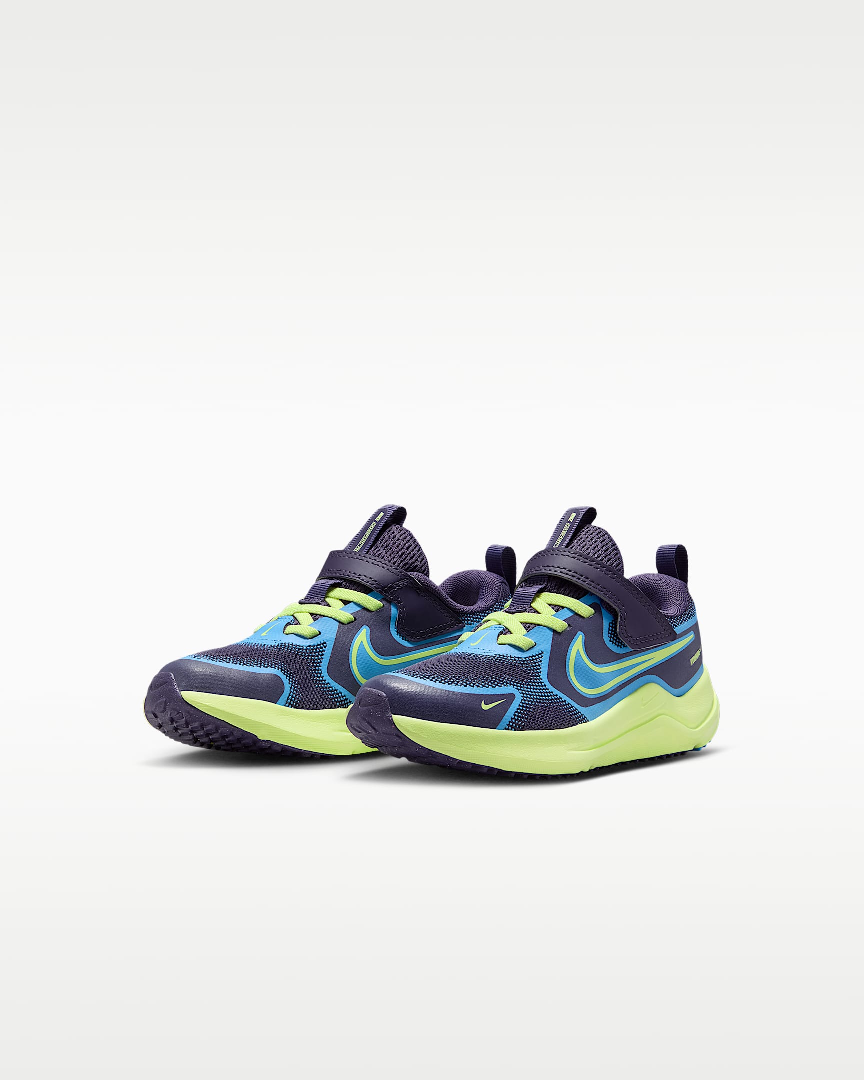 Nike Cosmic Runner cipő kisgyerekeknek - Dark Raisin/University Blue/Fehér/Light Liquid Lime