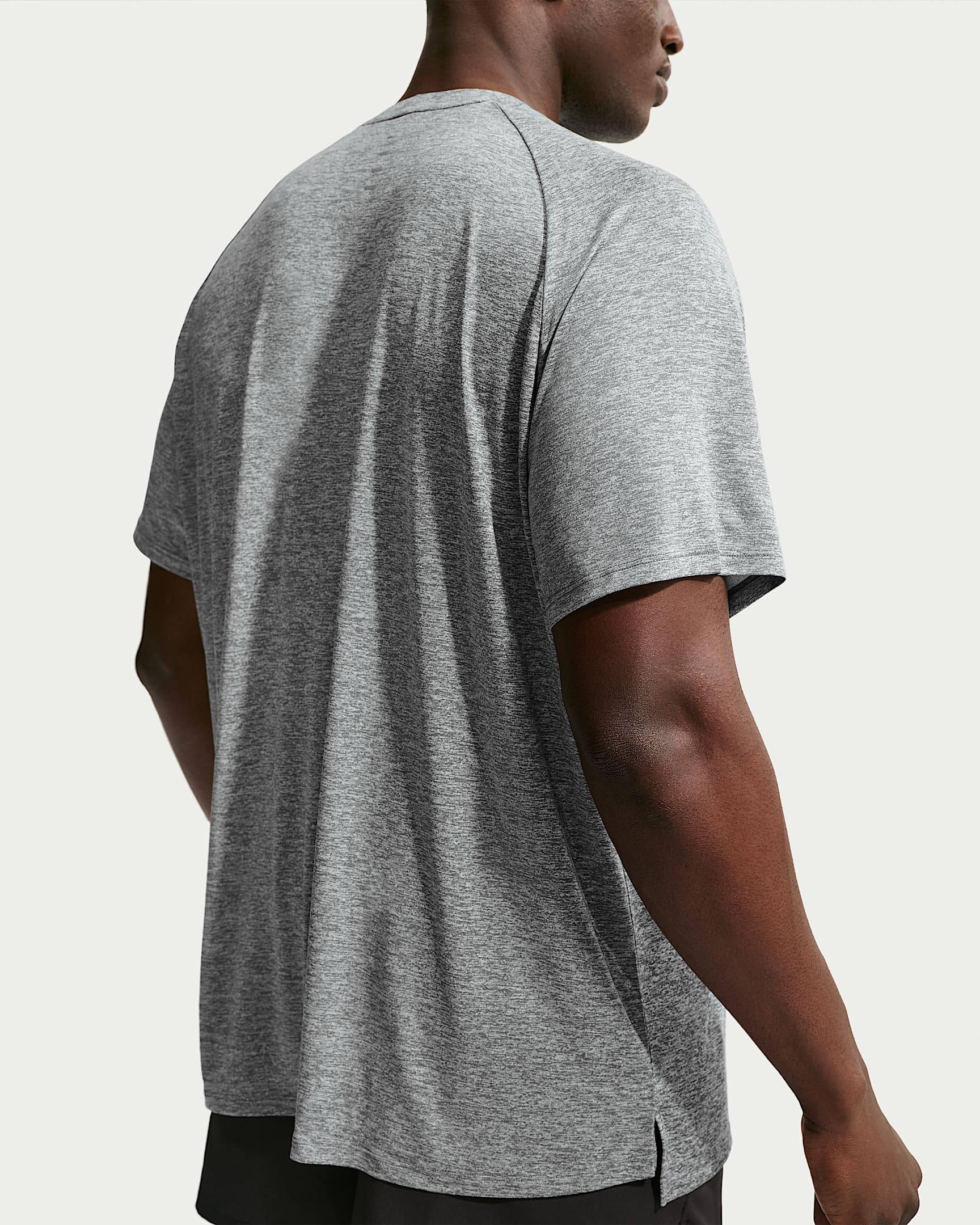 Nike Stride Men's Dri-FIT ADV Short-Sleeve Running Top - Smoke Grey/Heather