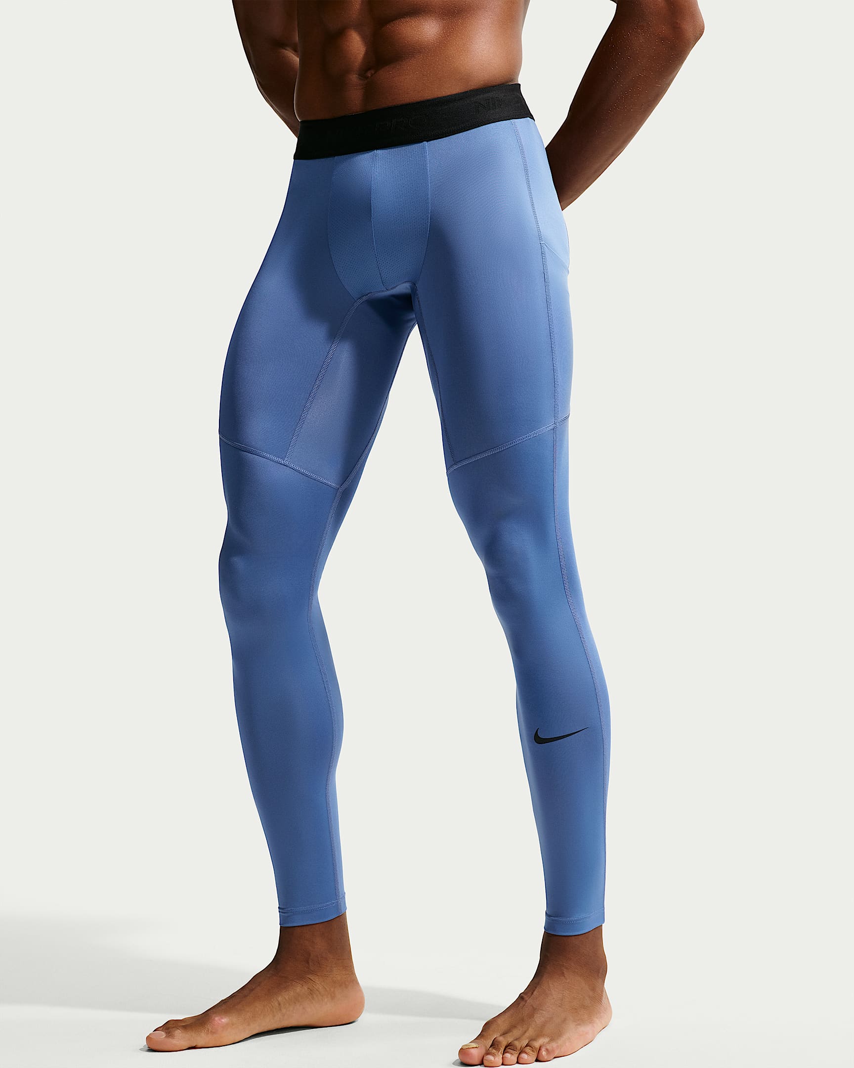 Pánské fitness legíny Nike Pro Dri-FIT - Indigo Storm/Černá