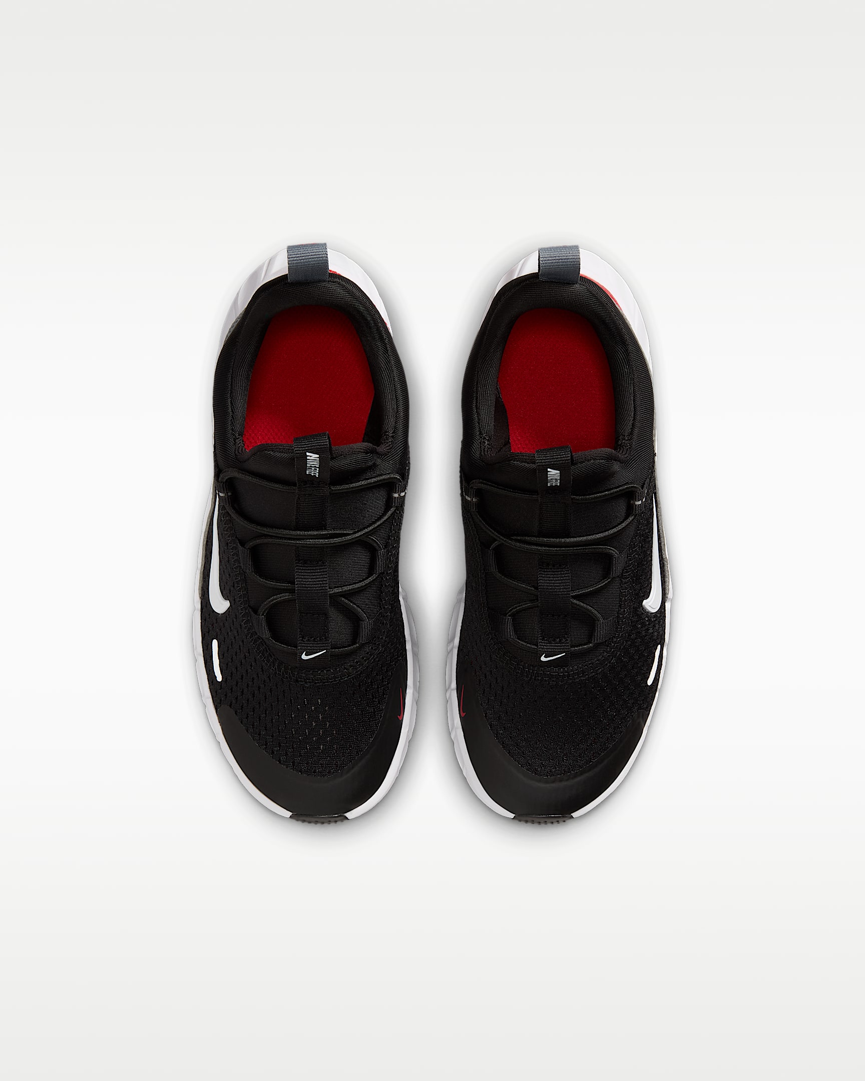 Nike Free Ride-løbesko til mindre børn - sort/Cool Grey/University Red/hvid