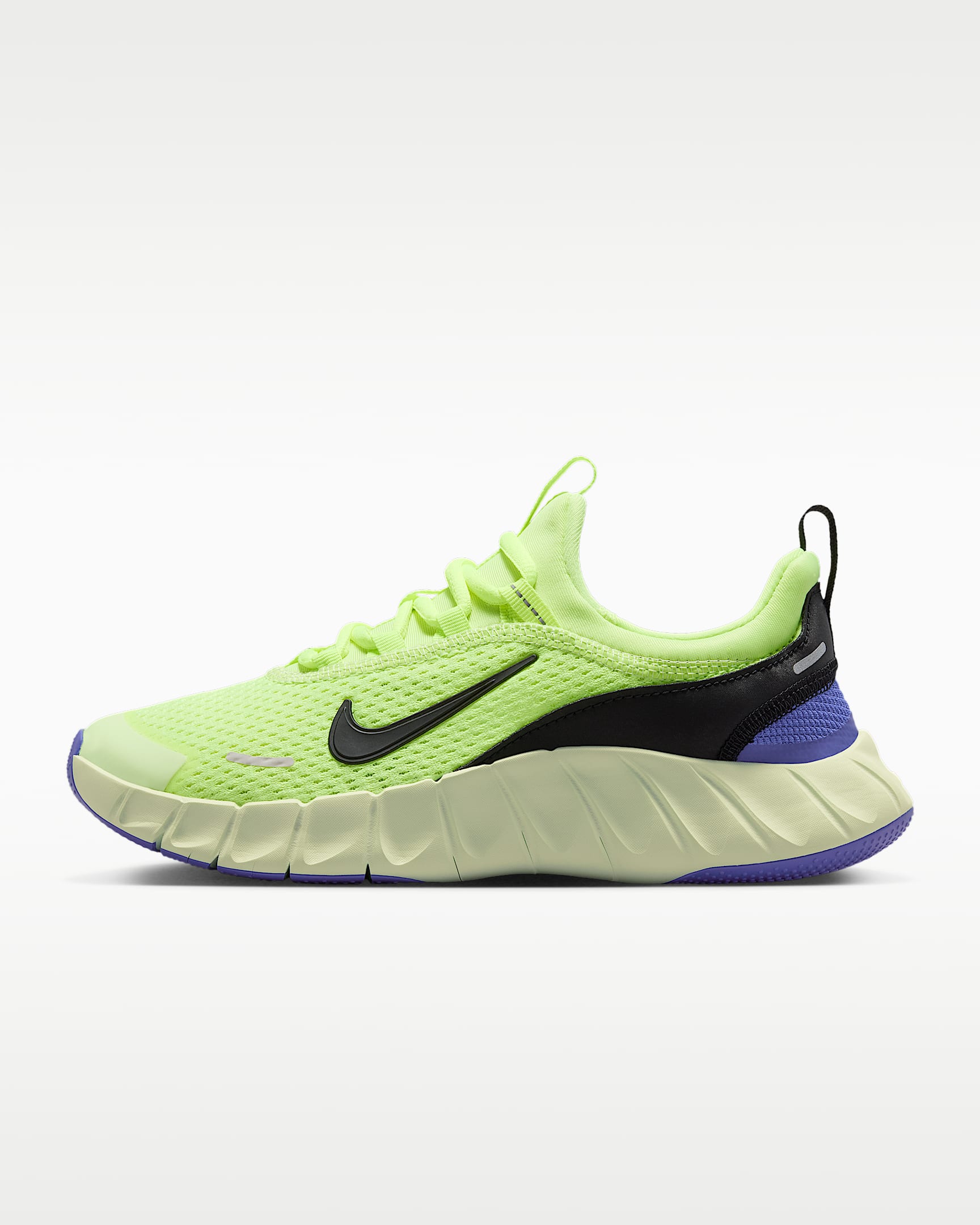 Nike Free Ride Older Kids' Running Shoes - Volt Ice/Lapis/Volt Tint/Black