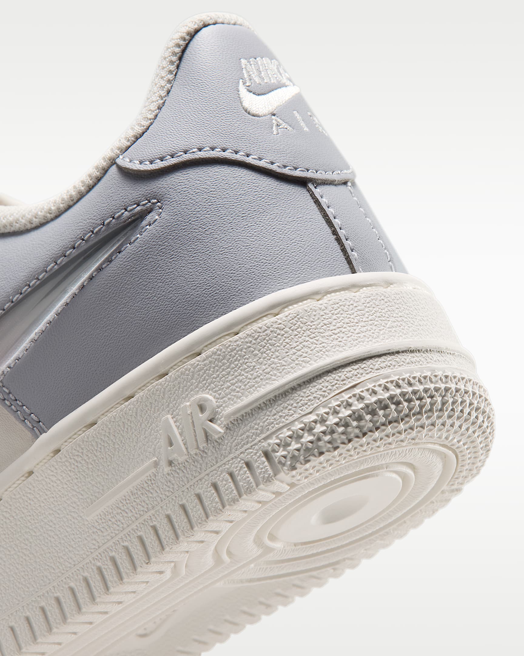 Nike Air Force 1 'Jelly Swoosh' Older Kids' Shoes - Wolf Grey/Phantom/Sail/Pink Rise