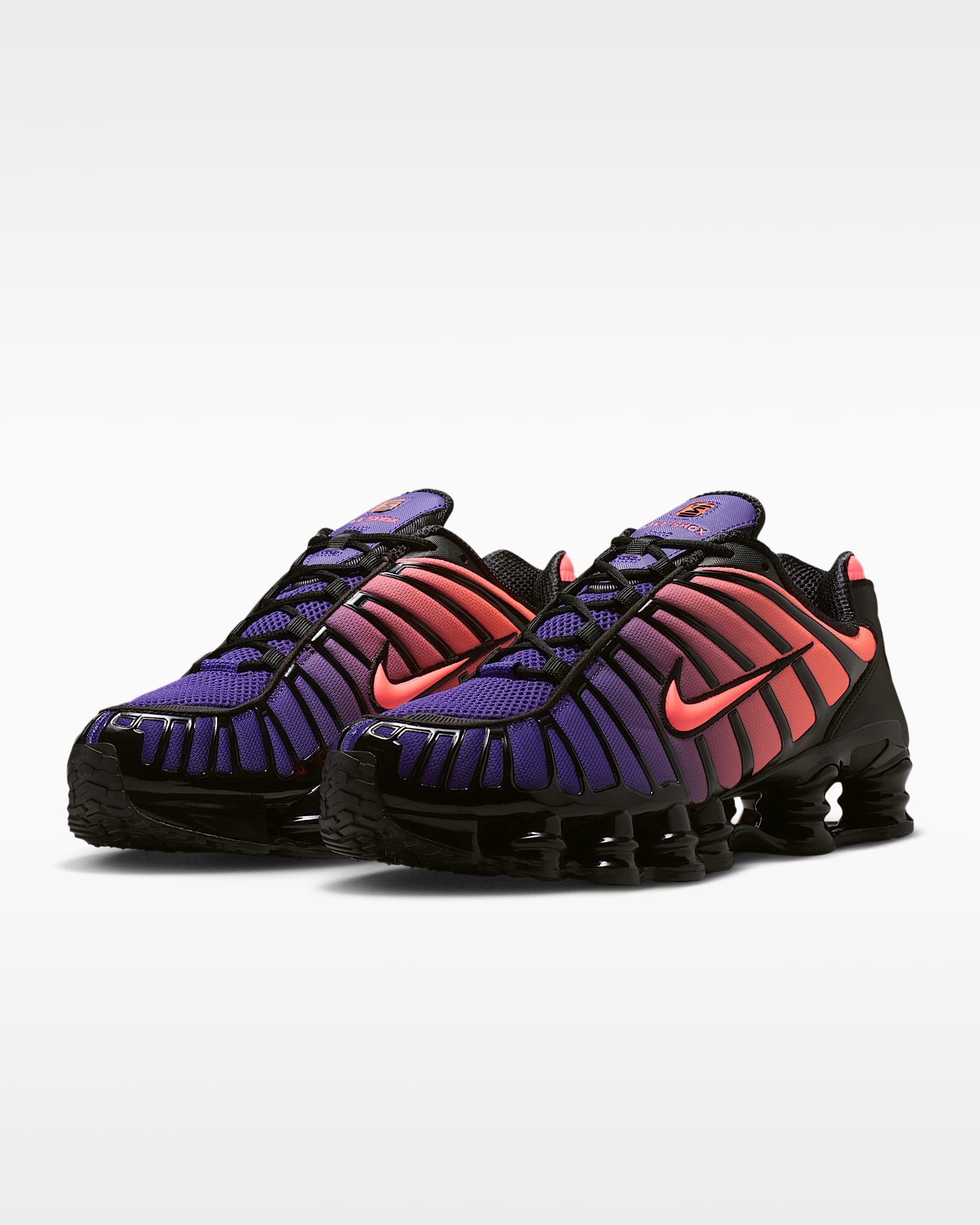 รองเท้าผู้ชาย Nike Shox TL - Court Purple/ดำ/Metallic Silver/Hot Lava