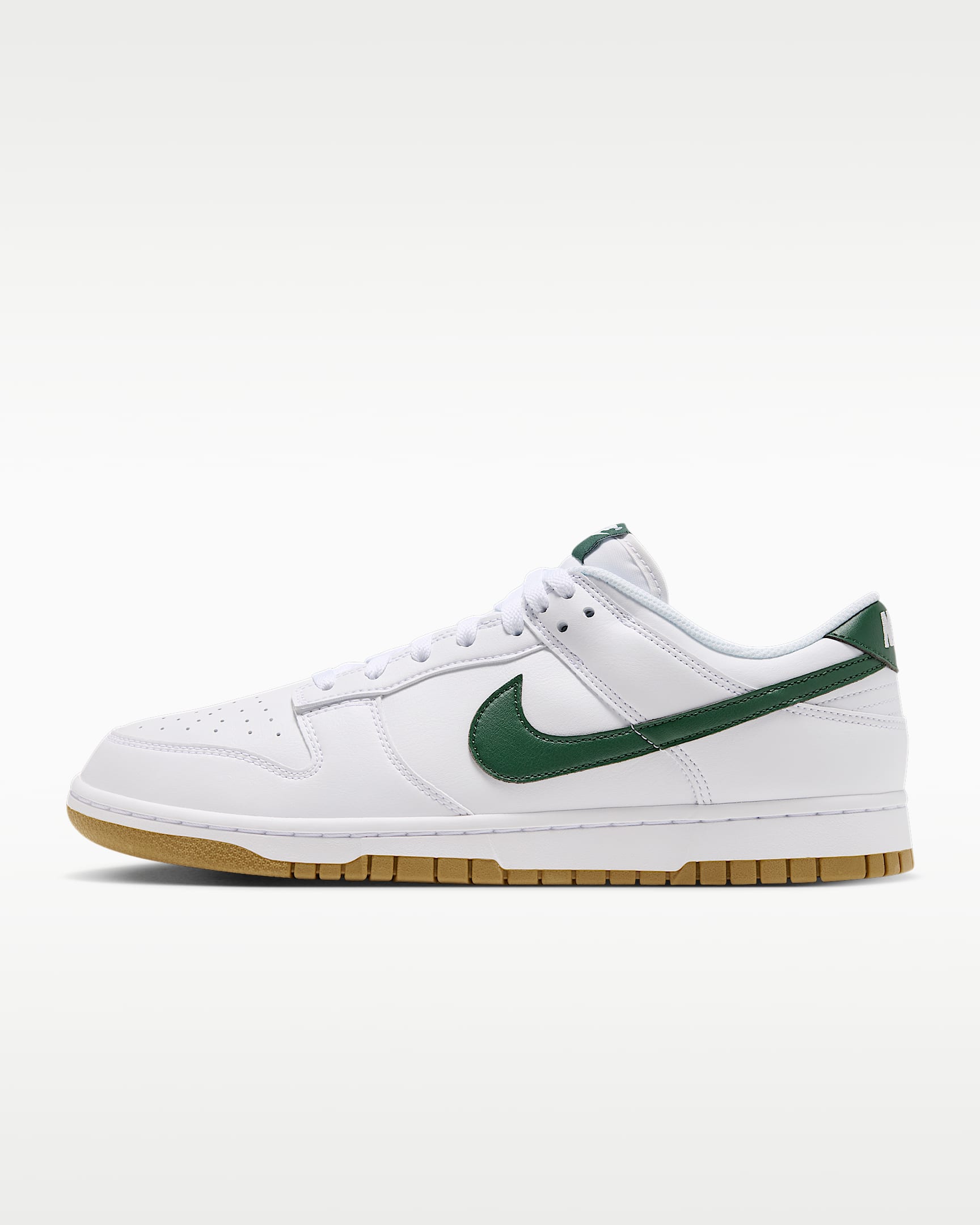 Nike Dunk Low Retro Men's Shoes - White/Gum Light Brown/Fir