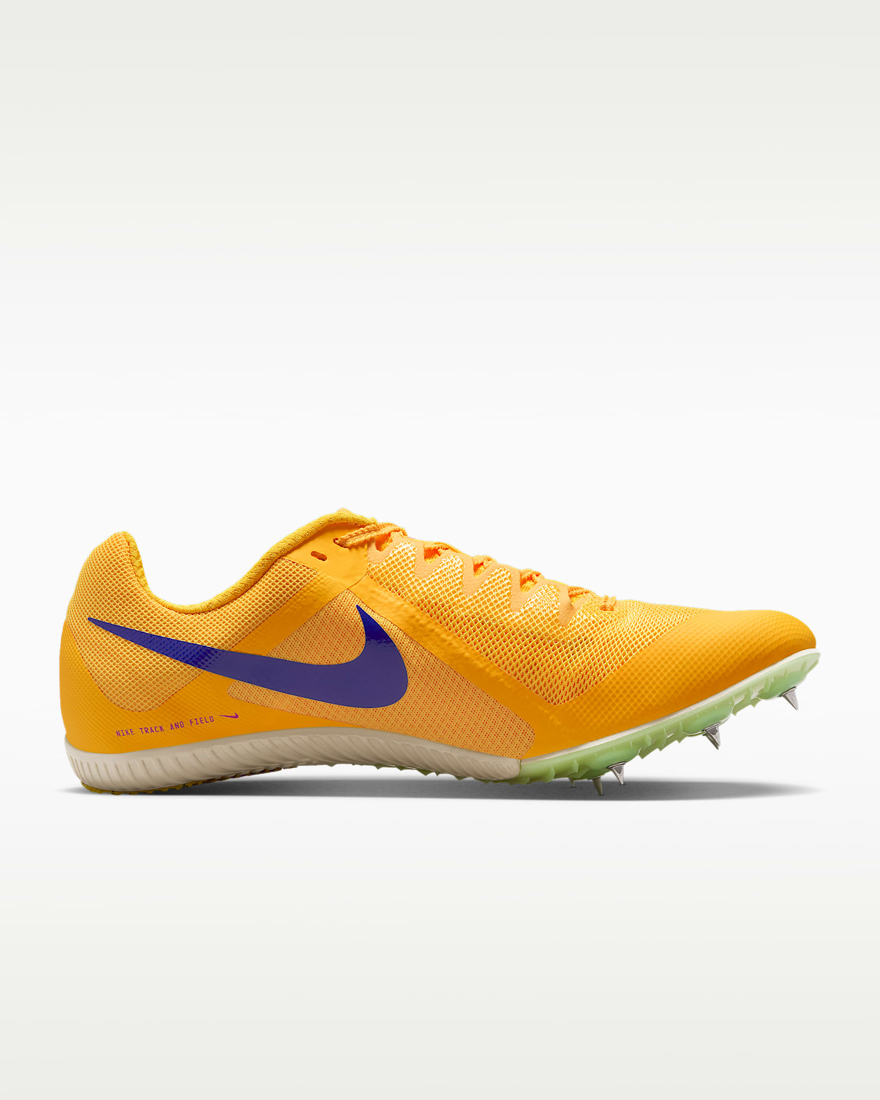 Chaussures à pointes d'athlétisme multi-événements Nike Zoom Rival Multi - Citron Pulse/Volt Glow/Hyper Violet/Indigo Burst