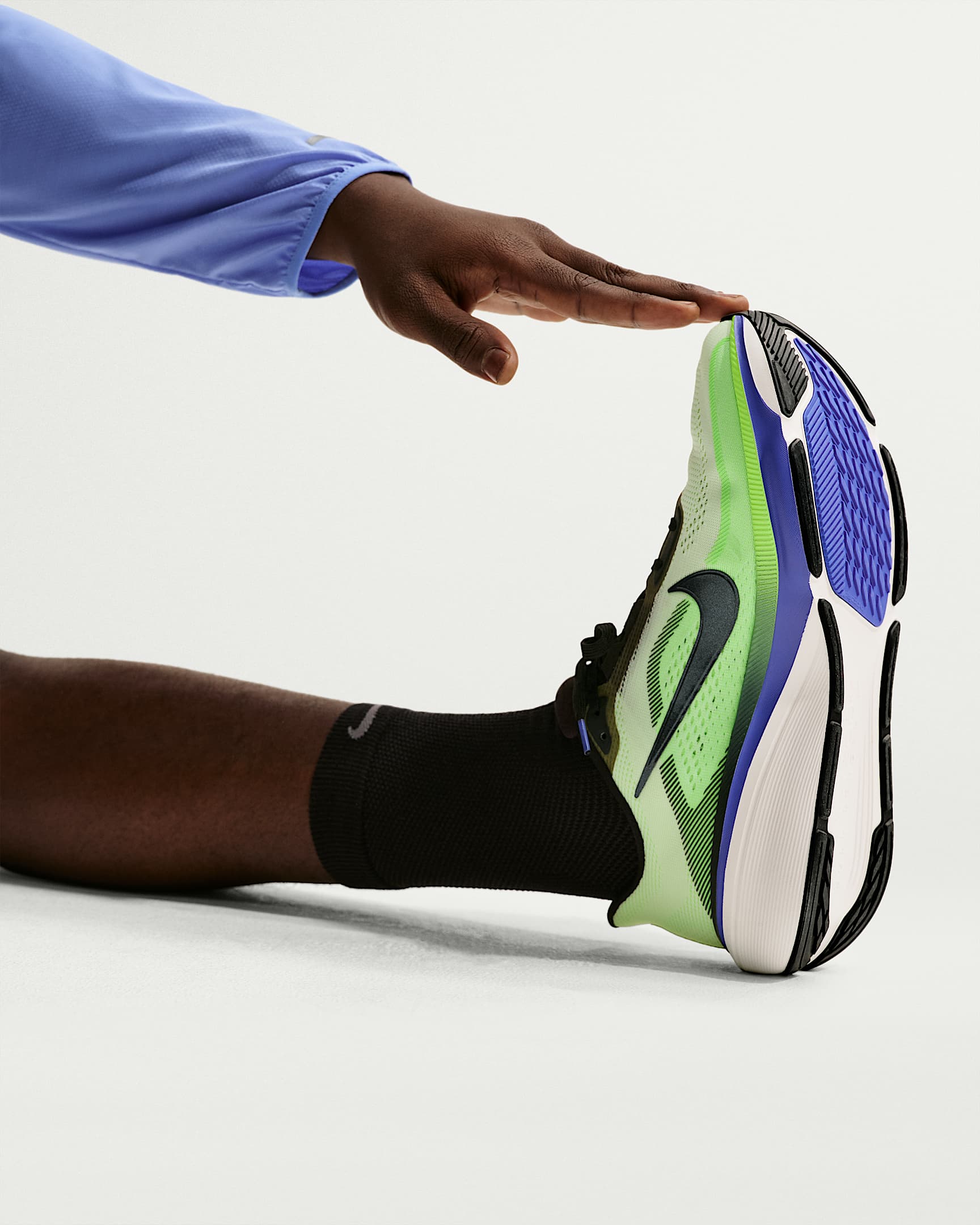 Chaussure de running sur route Nike Pegasus 42 pour homme - Volt Tint/Sapphire/Lime Blast/Black Spruce