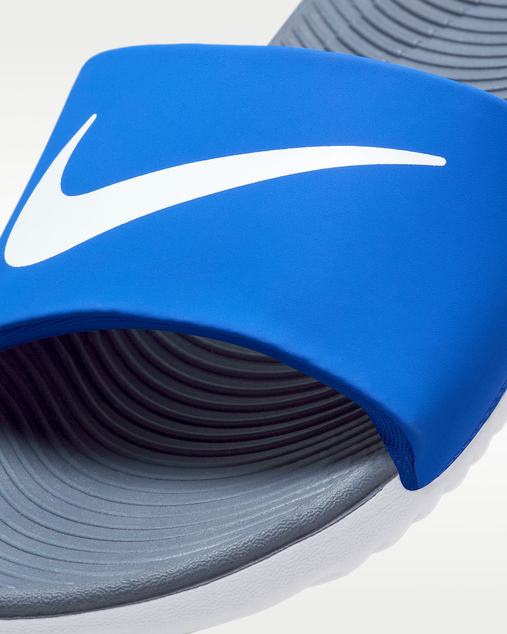 Nike Kawa Little/Big Kids' Slides - Game Royal/Thunder Blue/White/White