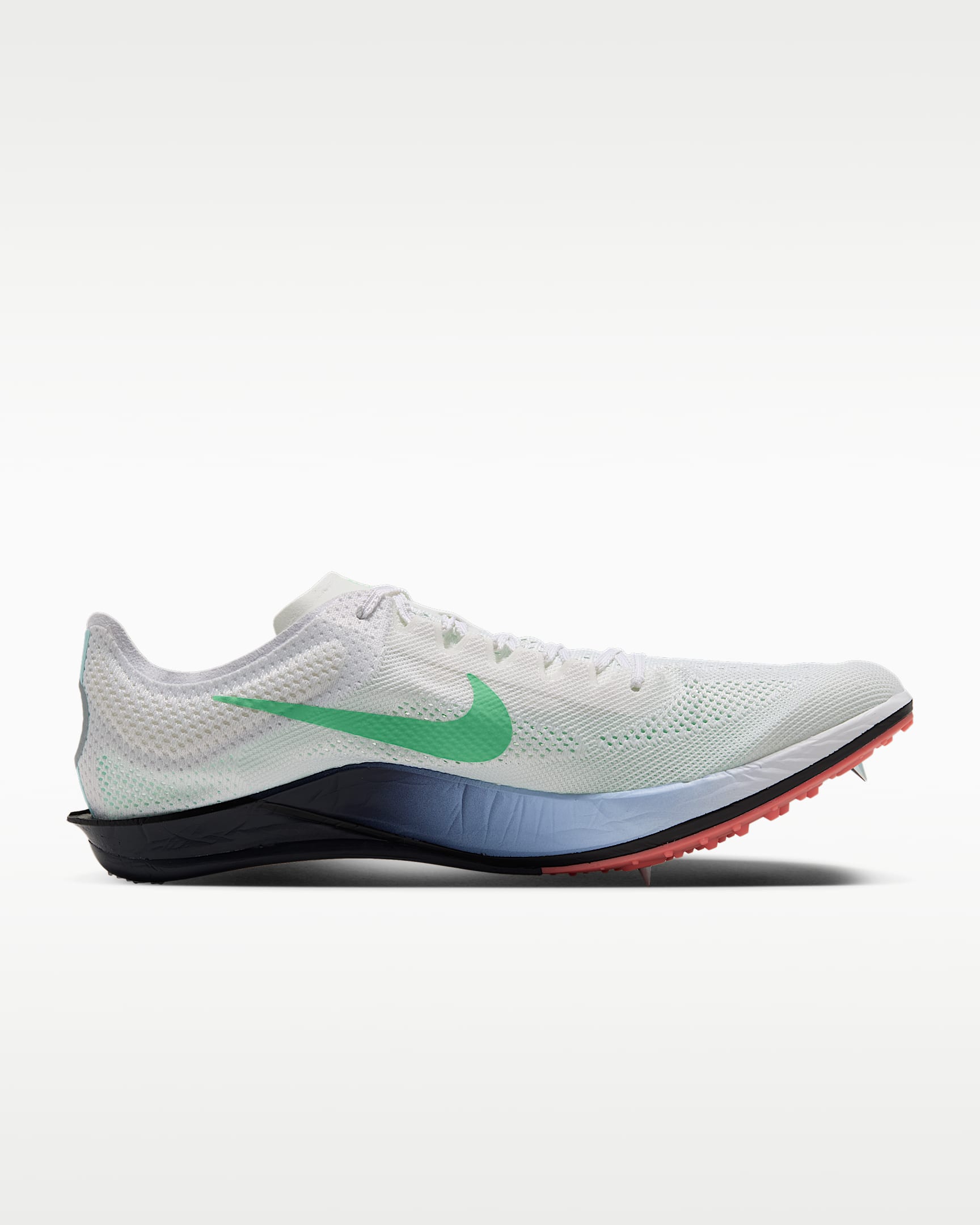 Spikes para carreras de fondo Nike Dragonfly 2 Elite - Blanco cumbre/Aluminio/Rosa atómico/Verde eléctrico