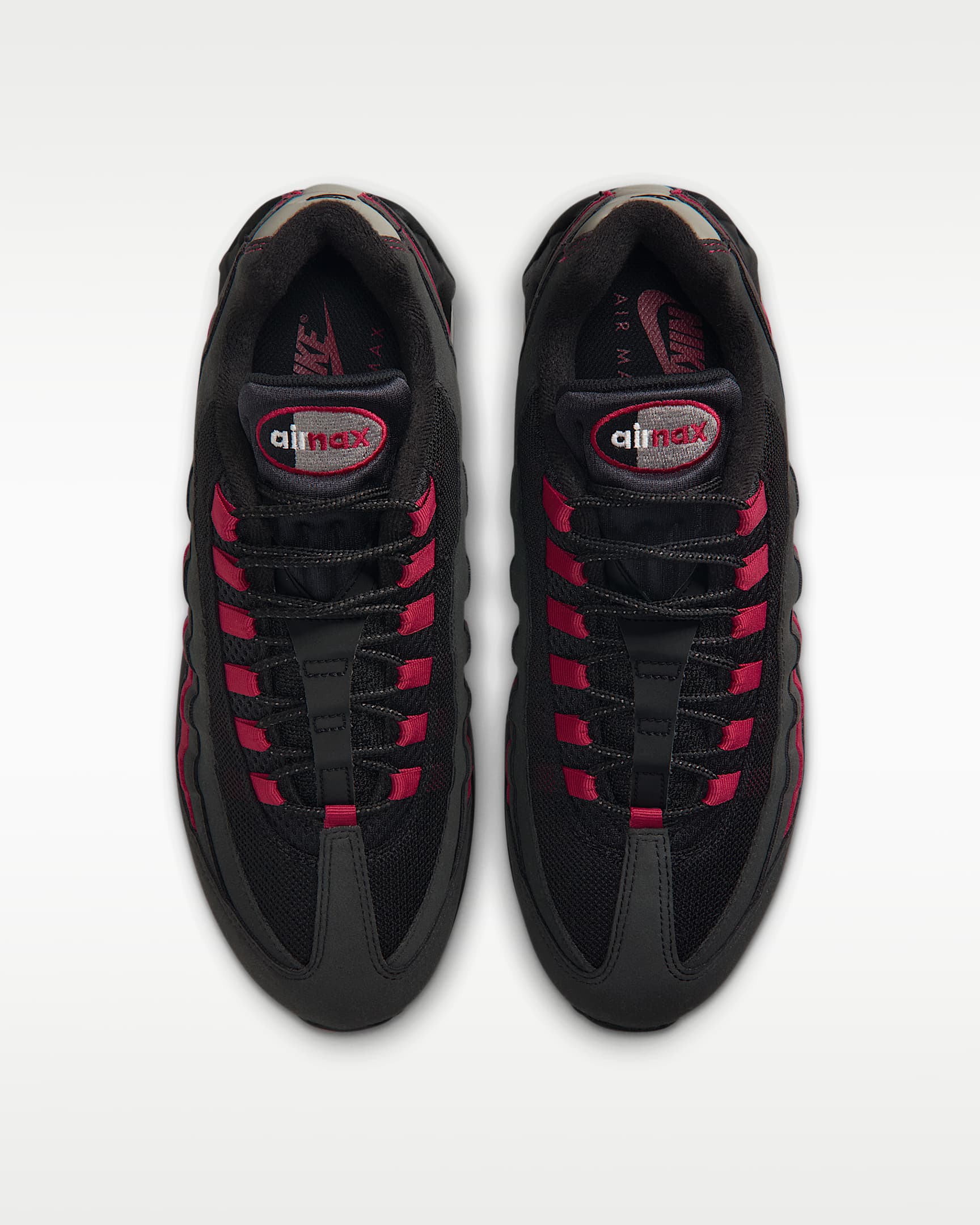 Nike Air Max 95 Big Bubble "OG" Men's Shoes - Black/Team Crimson/Wolf Grey/Black