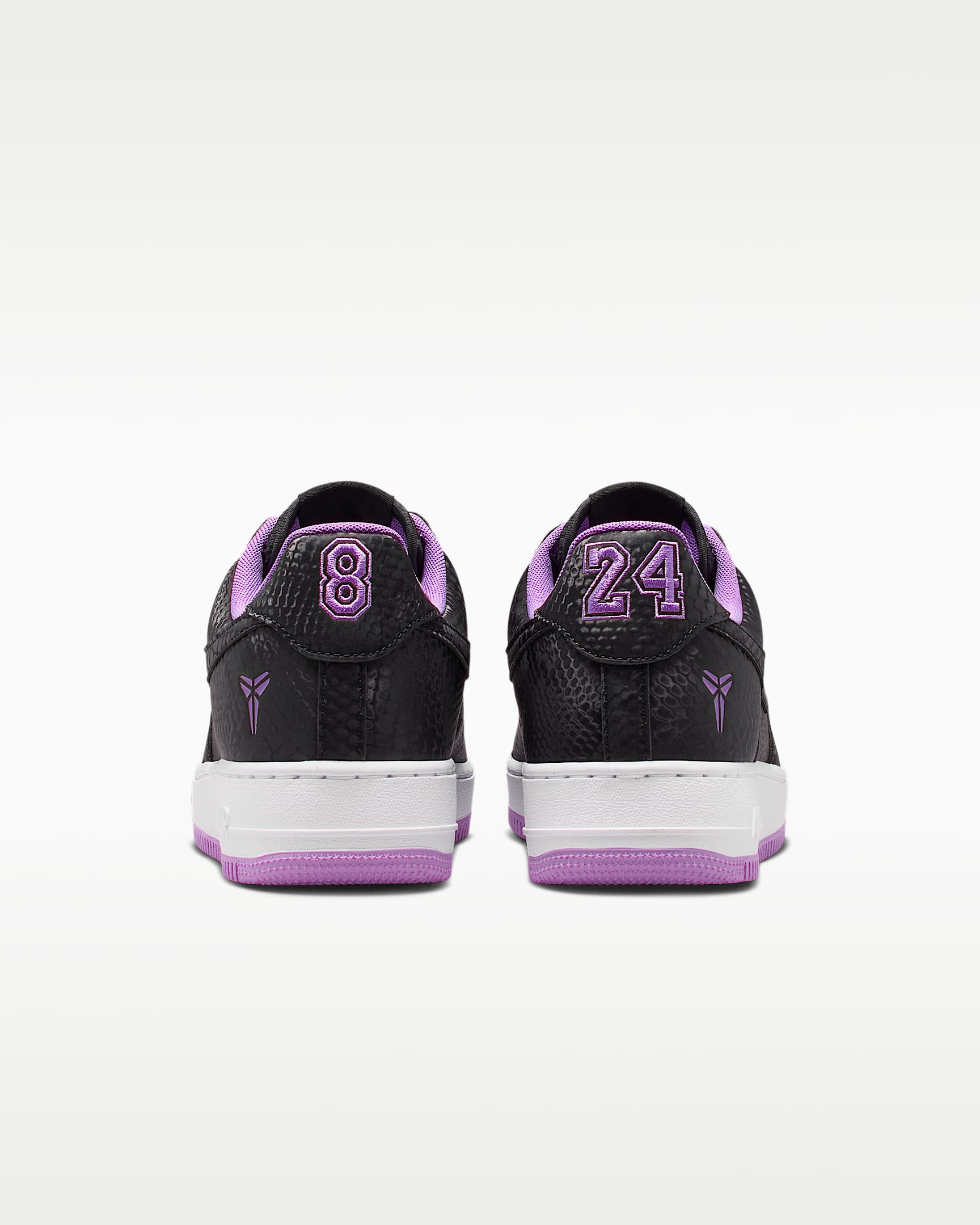 Kobe Air Force 1 Low Schuh (Herren) - Schwarz/Weiß/Purple Stardust