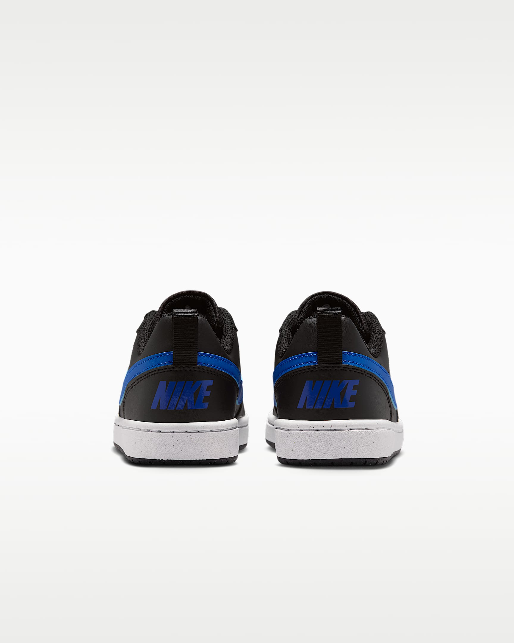 Nike Court Borough Low Recraft Older Kids' Shoes - Black/White/Game Royal