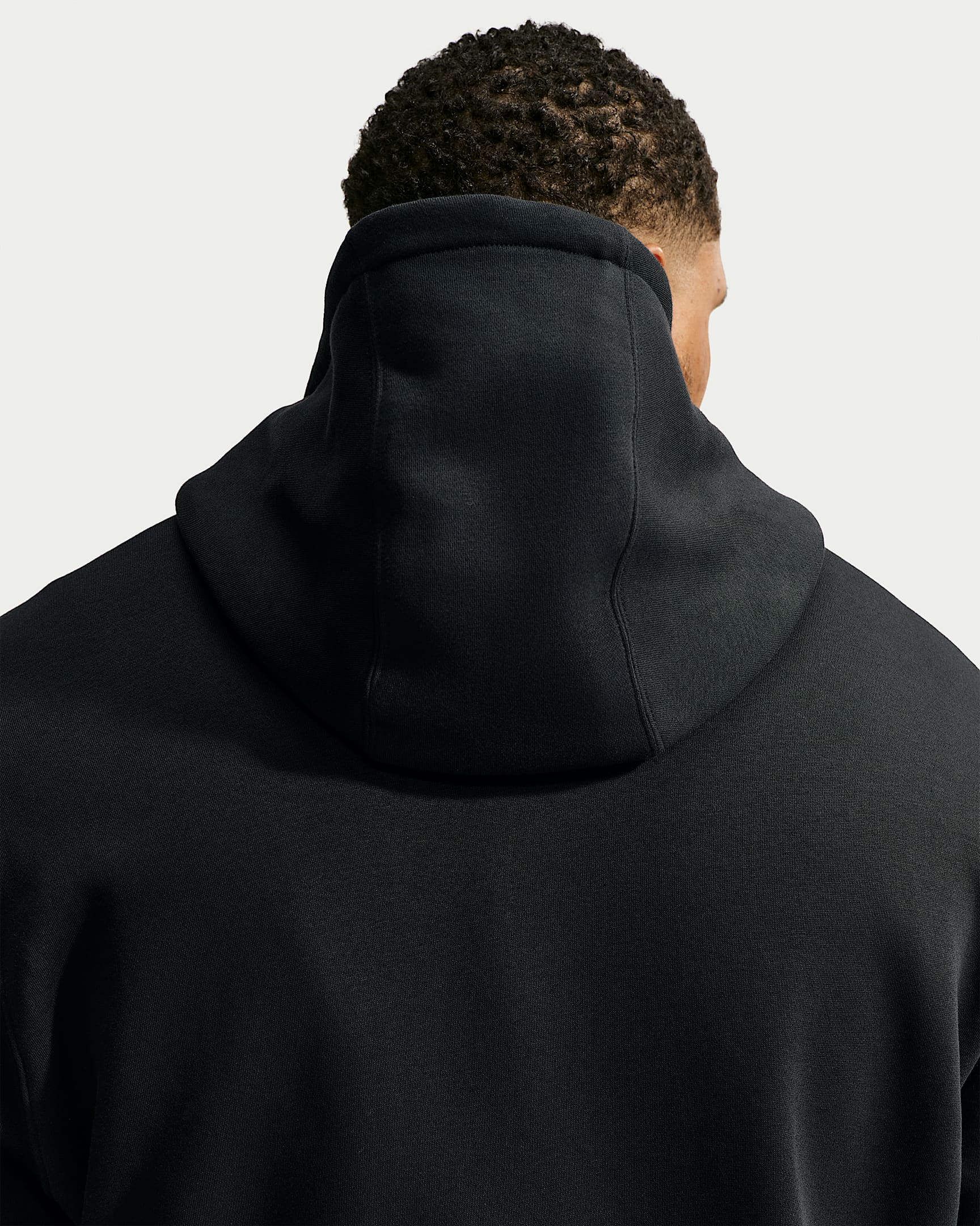 Felpa pullover in fleece con cappuccio Nike Club – Uomo - Nero/Nero/Argento metallizzato